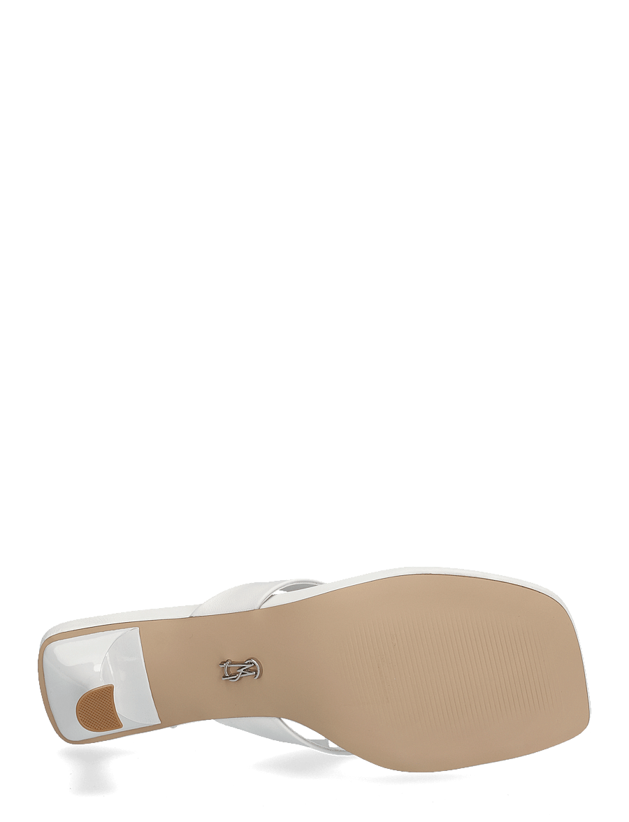 Steve Madden - Heyley Heeled Sandals - white leather - 4