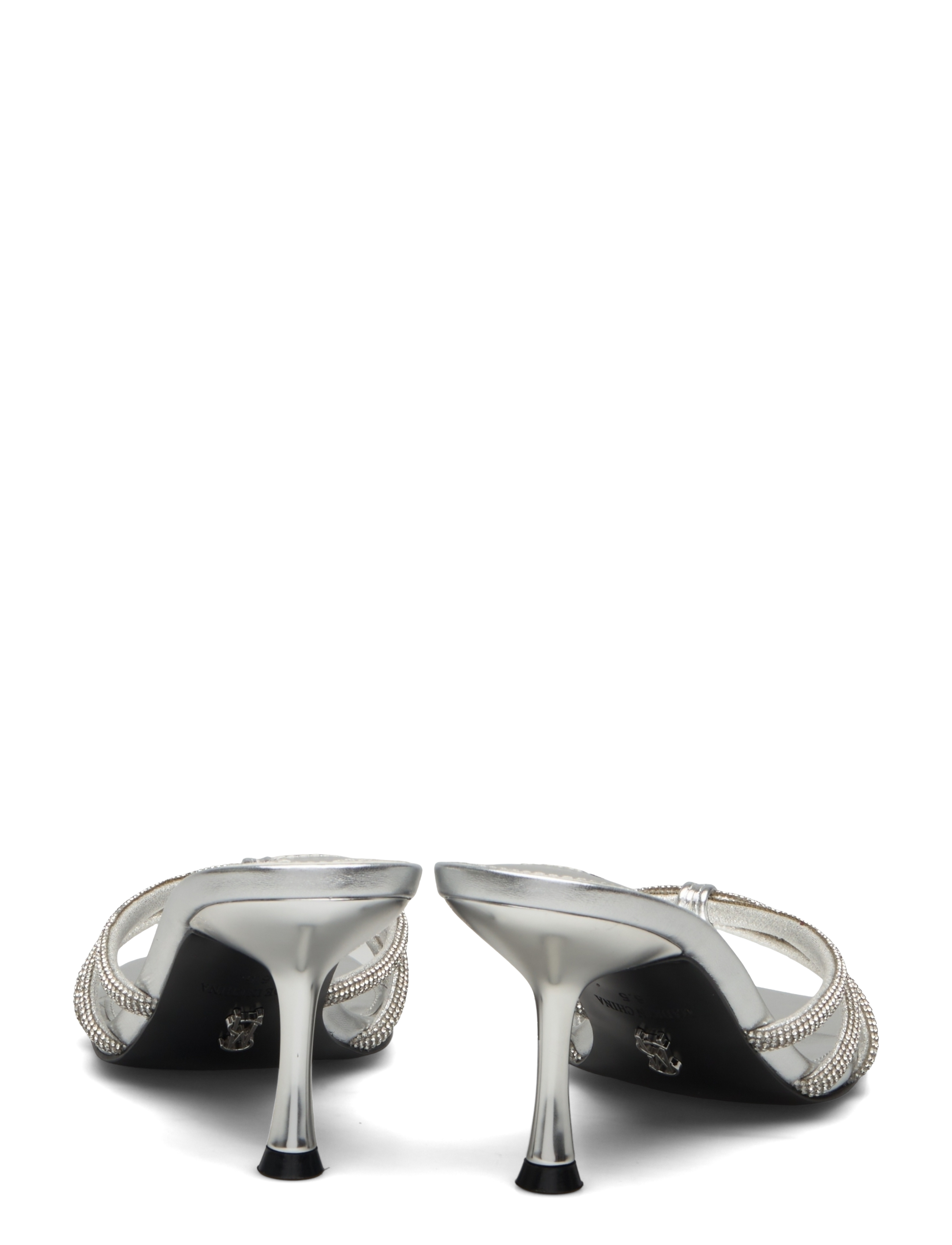 Steve Madden - Amorino Heeled Sandals - silver - 4