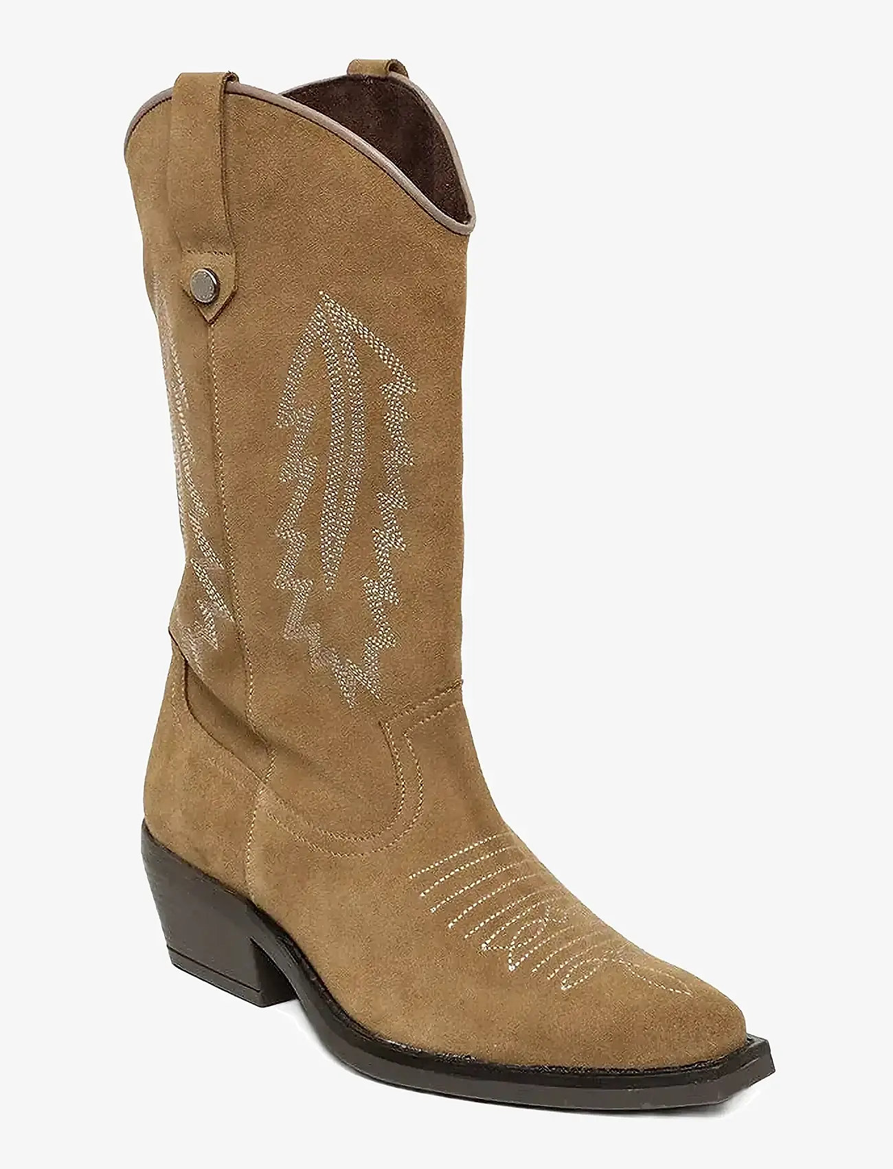 Steve Madden - Wallace - cowboystøvler - taupe suede - 0