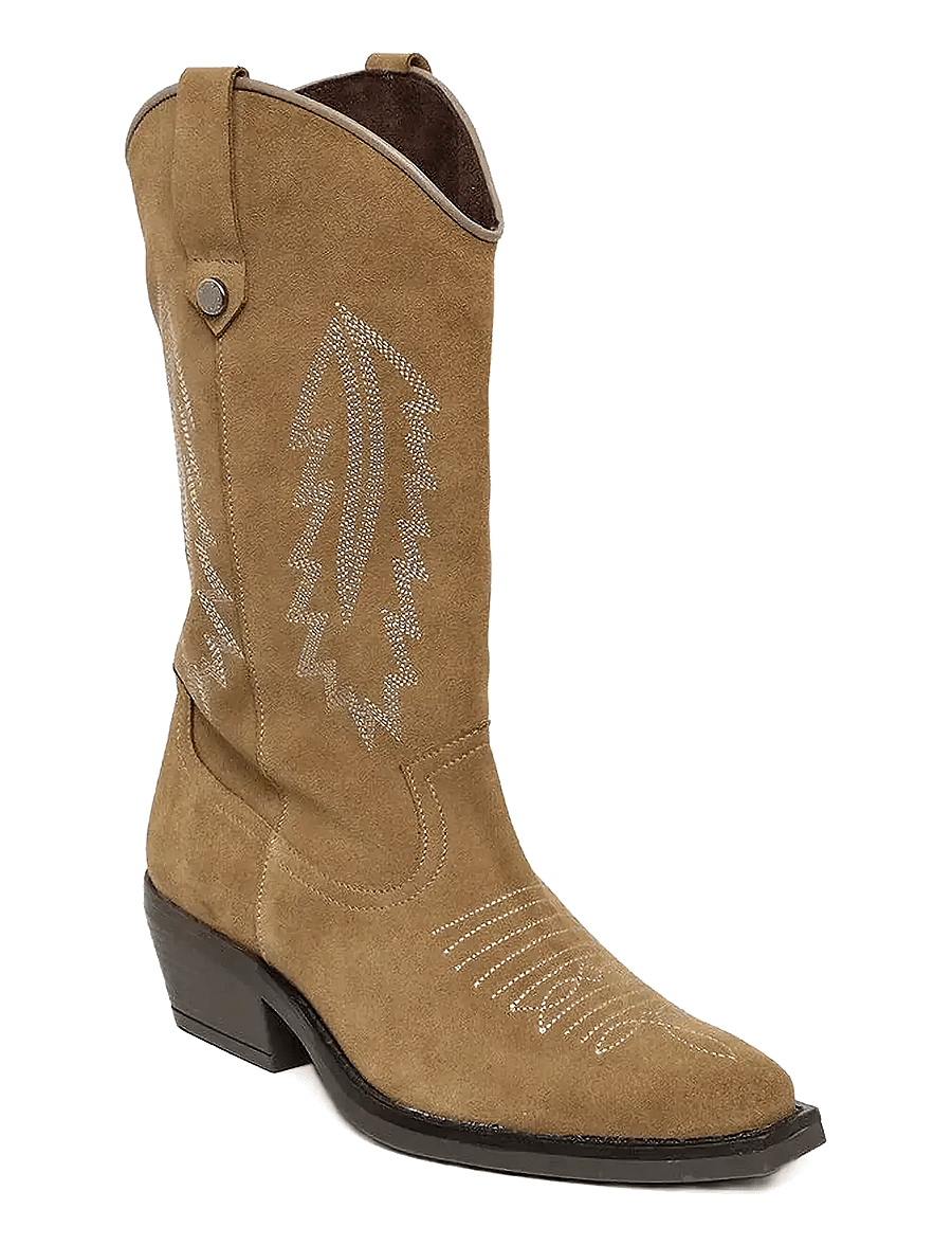 Steve Madden - Wallace - cowboy-stiefel - taupe suede - 0