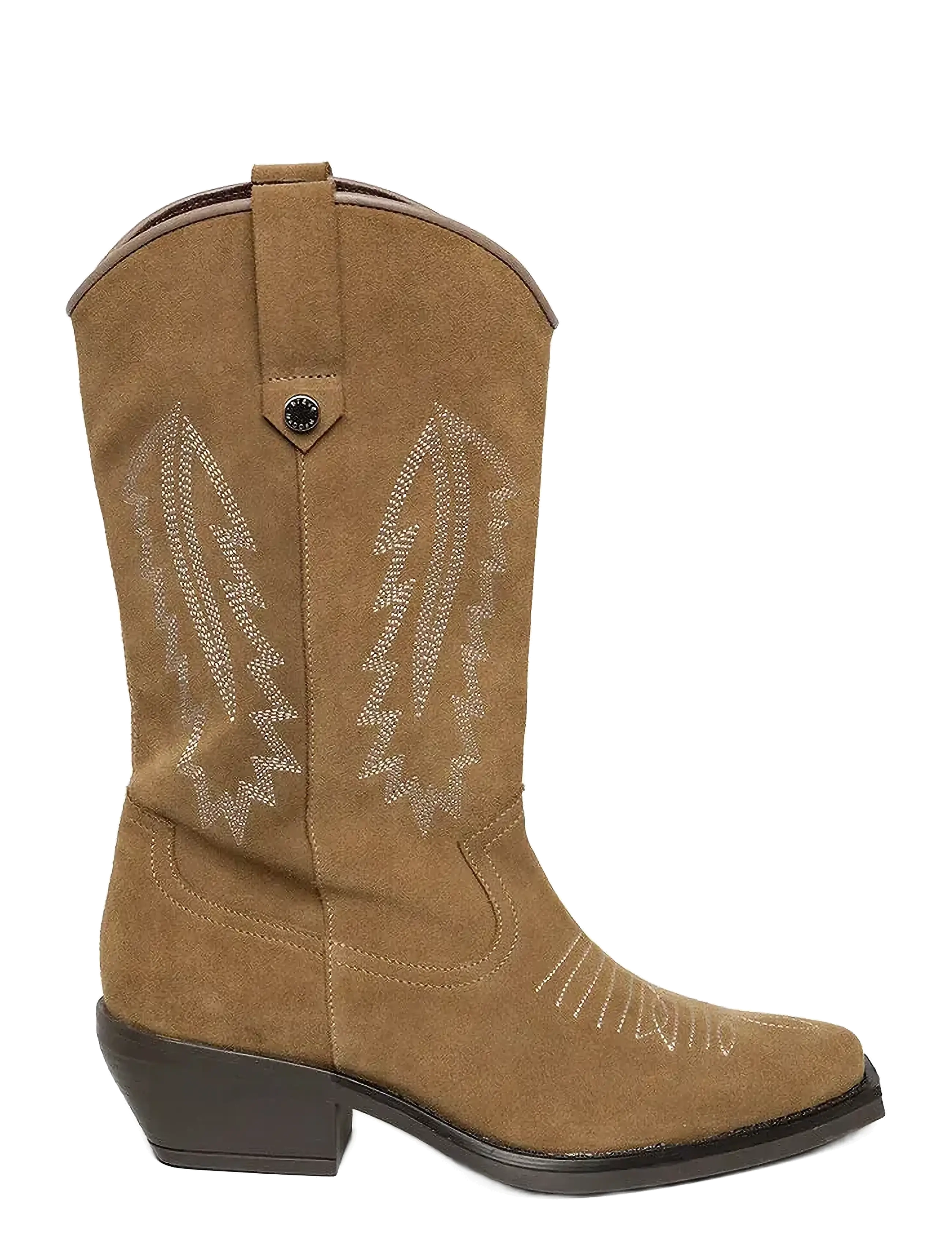 Steve Madden - Wallace - cowboy boots - taupe suede - 1