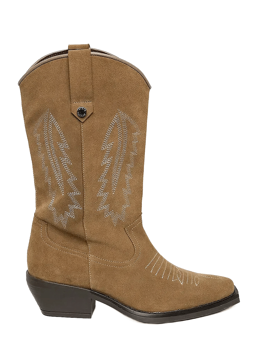 Steve Madden - Wallace - cowboy-stiefel - taupe suede - 1