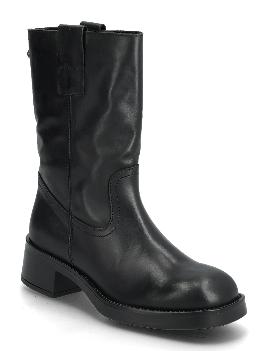 Steve Madden - Benedict - enkellaarsjes met hak - black leather - 0