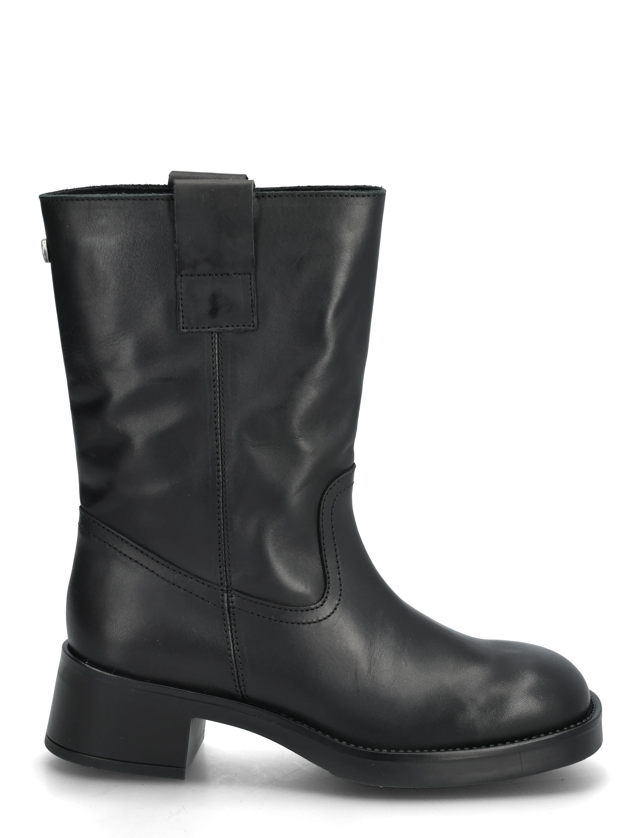 Steve Madden - Benedict - enkellaarsjes met hak - black leather - 1