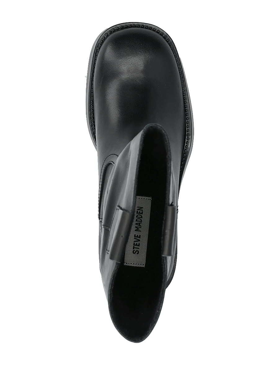 Steve Madden - Benedict - enkellaarsjes met hak - black leather - 3