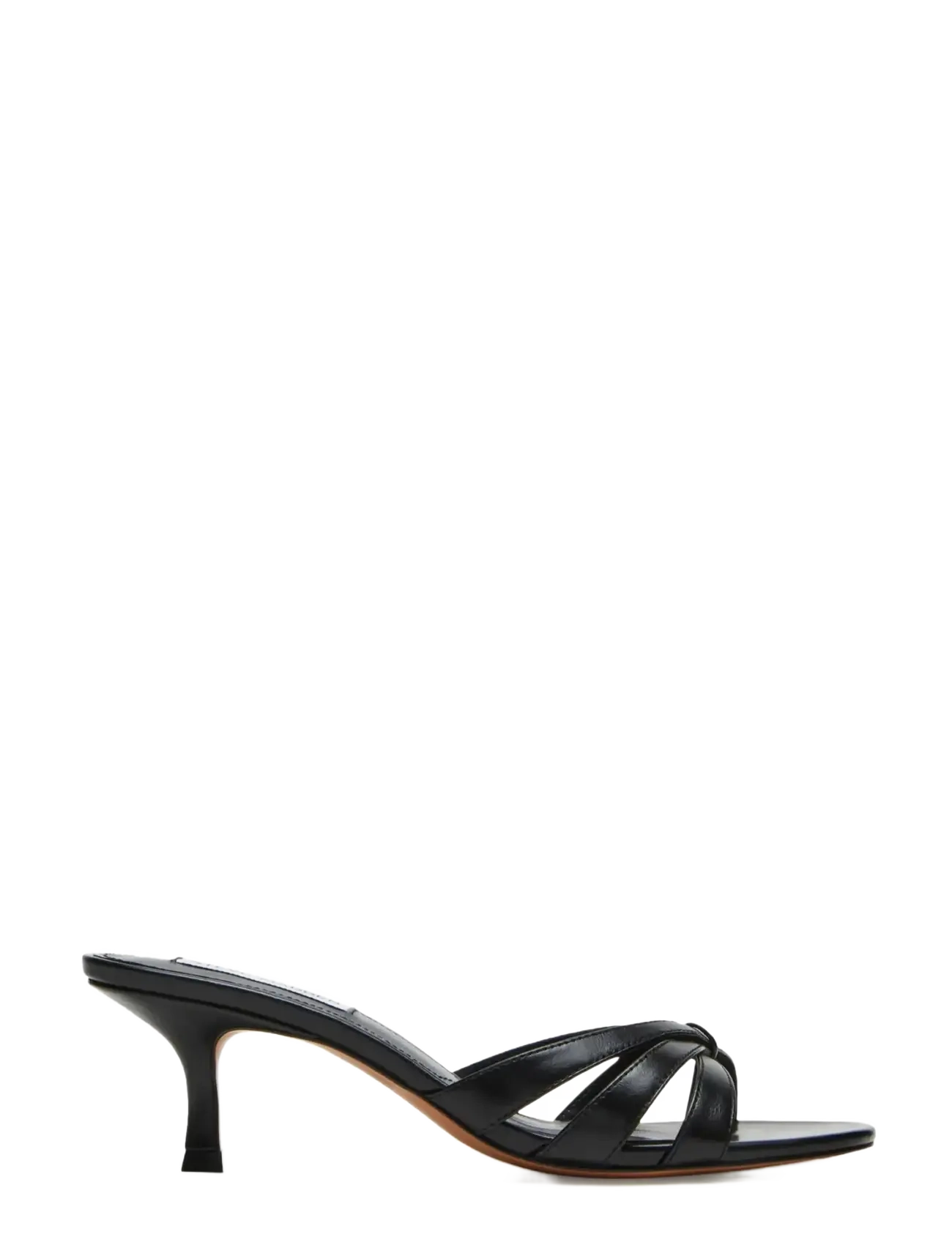 Steve Madden Cary - Slipons med hæl - BLACK LEATHER / black