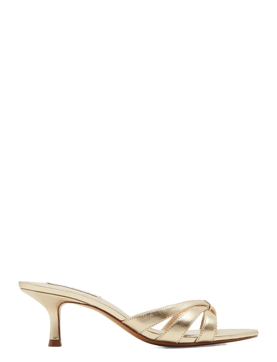 Steve Madden - Cary - pantoletten mit absatz - gold leather - 0