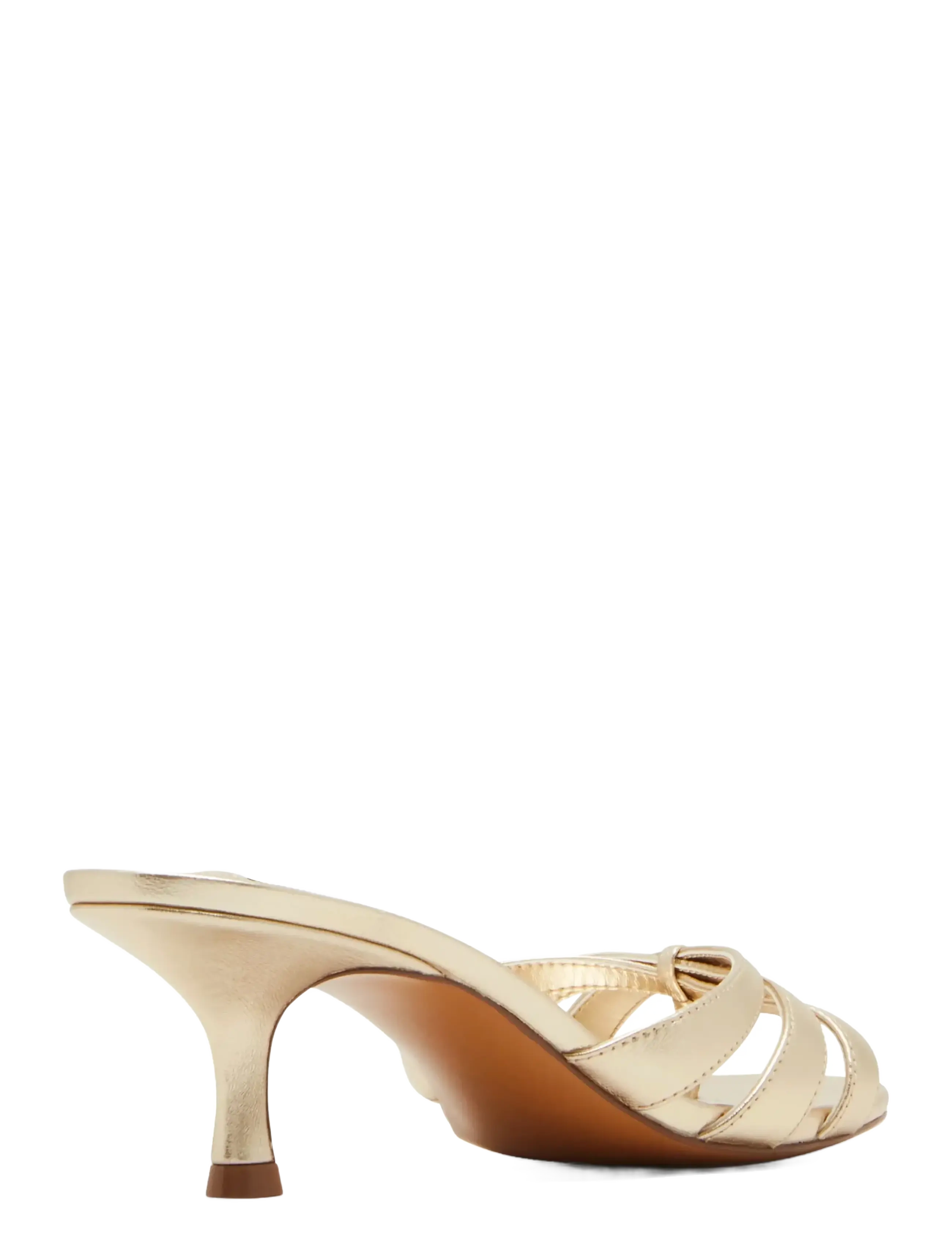 Steve Madden - Cary - pantoletten mit absatz - gold leather - 2