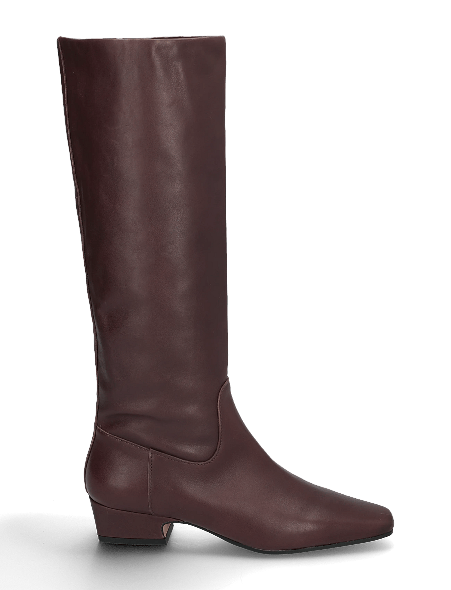 Steve Madden - Gwyneth - kniehohe stiefel - brown / red leather - 2