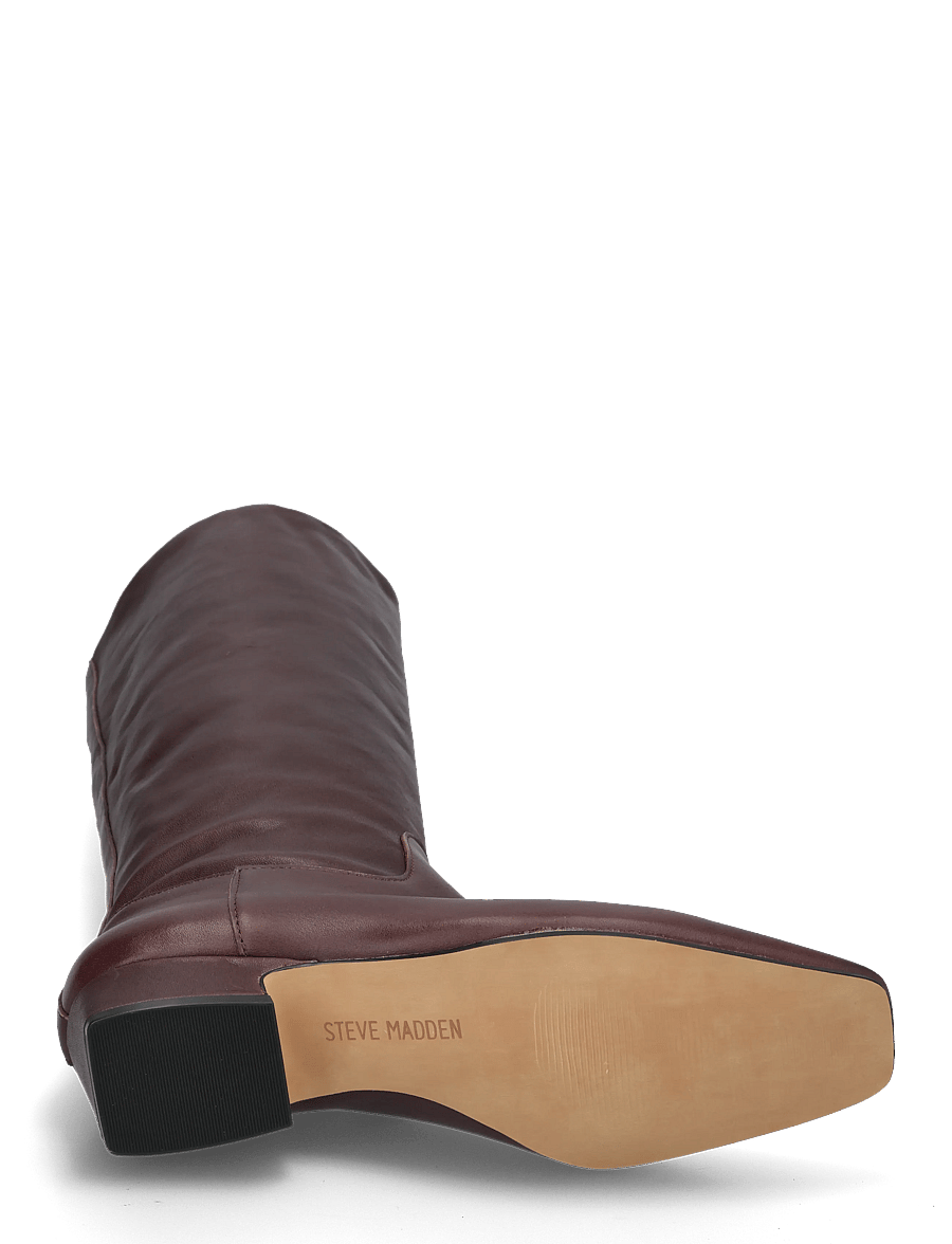 Steve Madden - Gwyneth - kniehohe stiefel - brown / red leather - 4