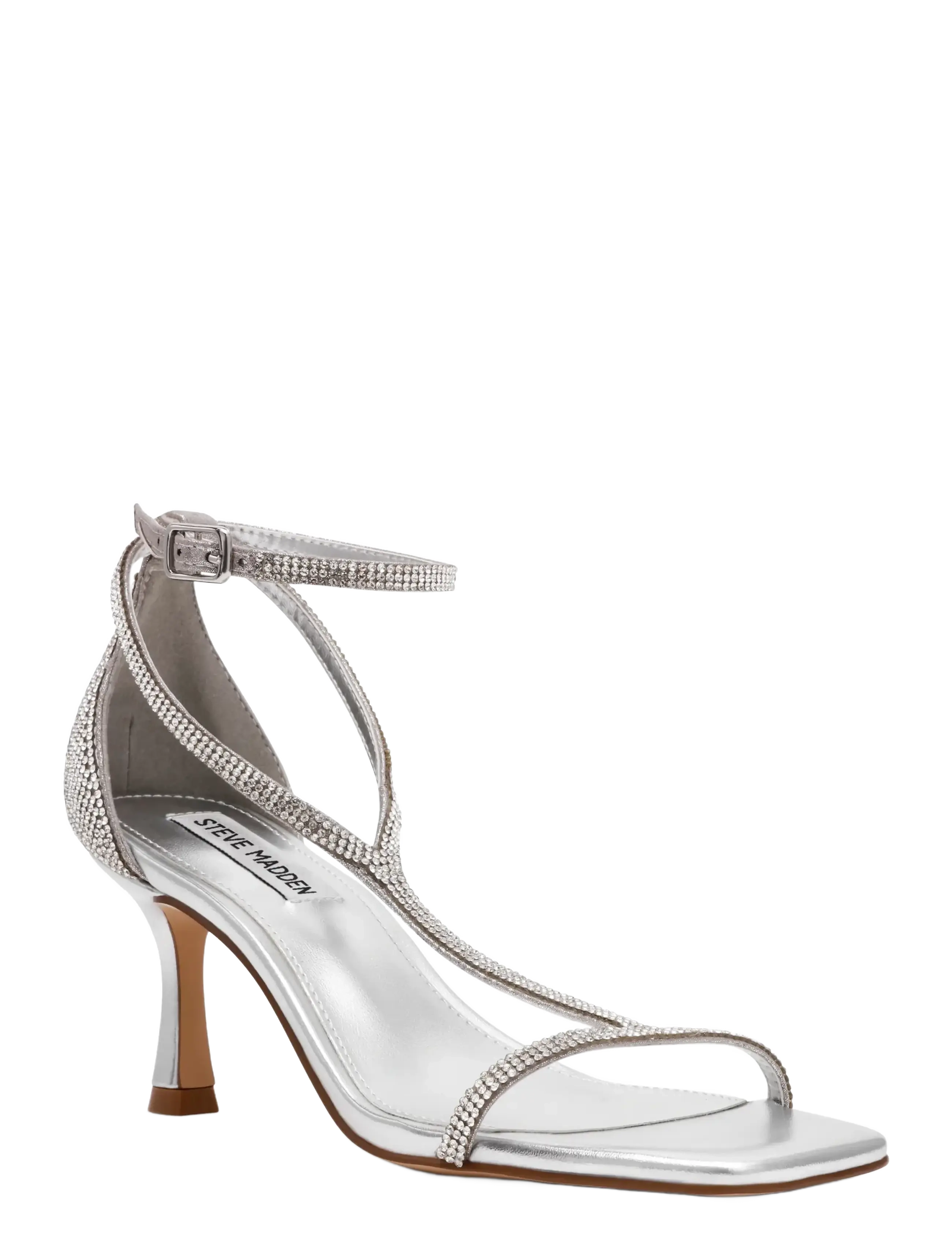 Steve Madden Mayzie-R, 38, Heels, Silber - Heeled Sandals, Frauen