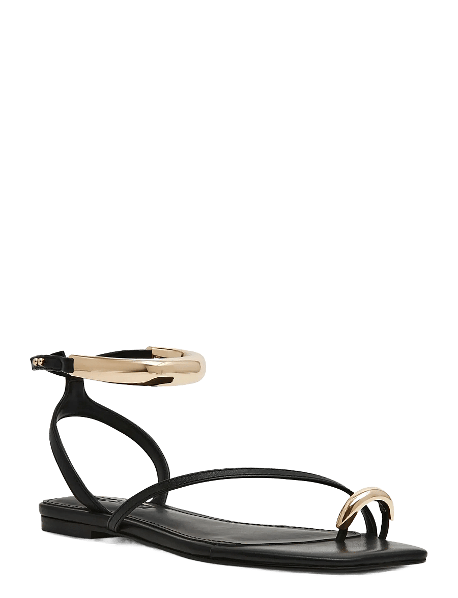 Steve Madden - Odyssey - sandały gladiatorki - black leather - 0