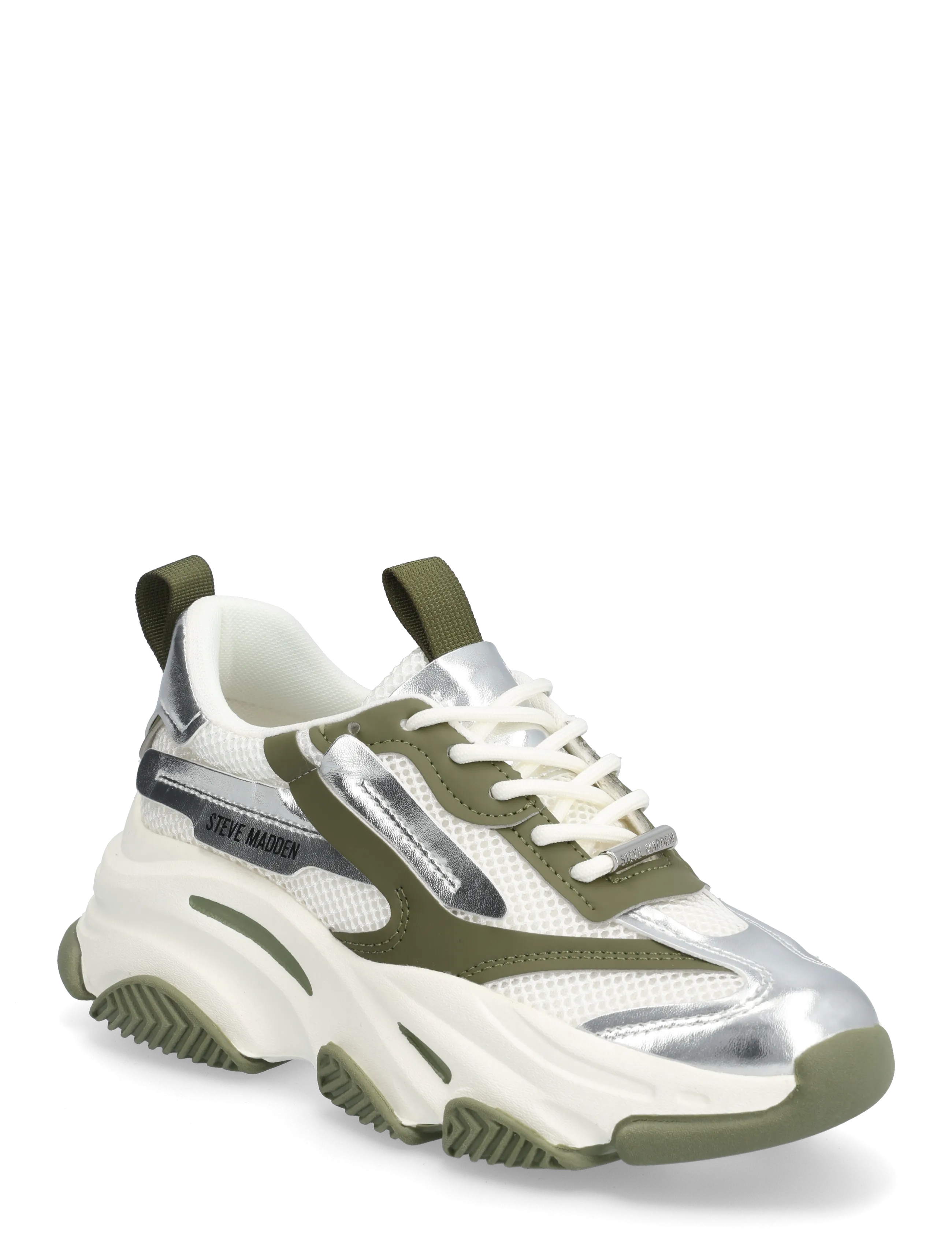 Steve Madden Possession-E - Steve Madden - OLIVE / SILVER / white