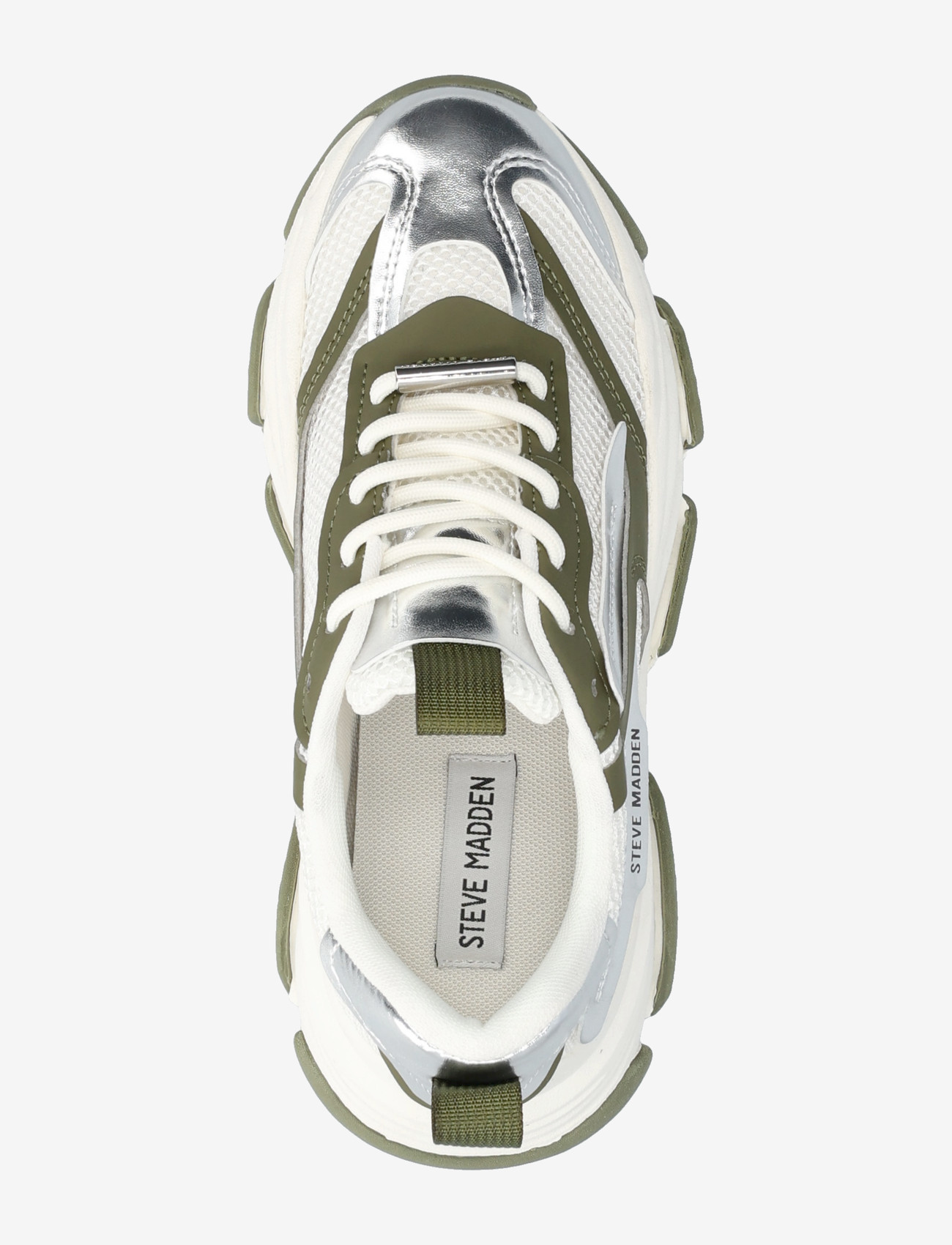 Steve Madden - Possession-E - chunky sneakers - olive / silver - 3