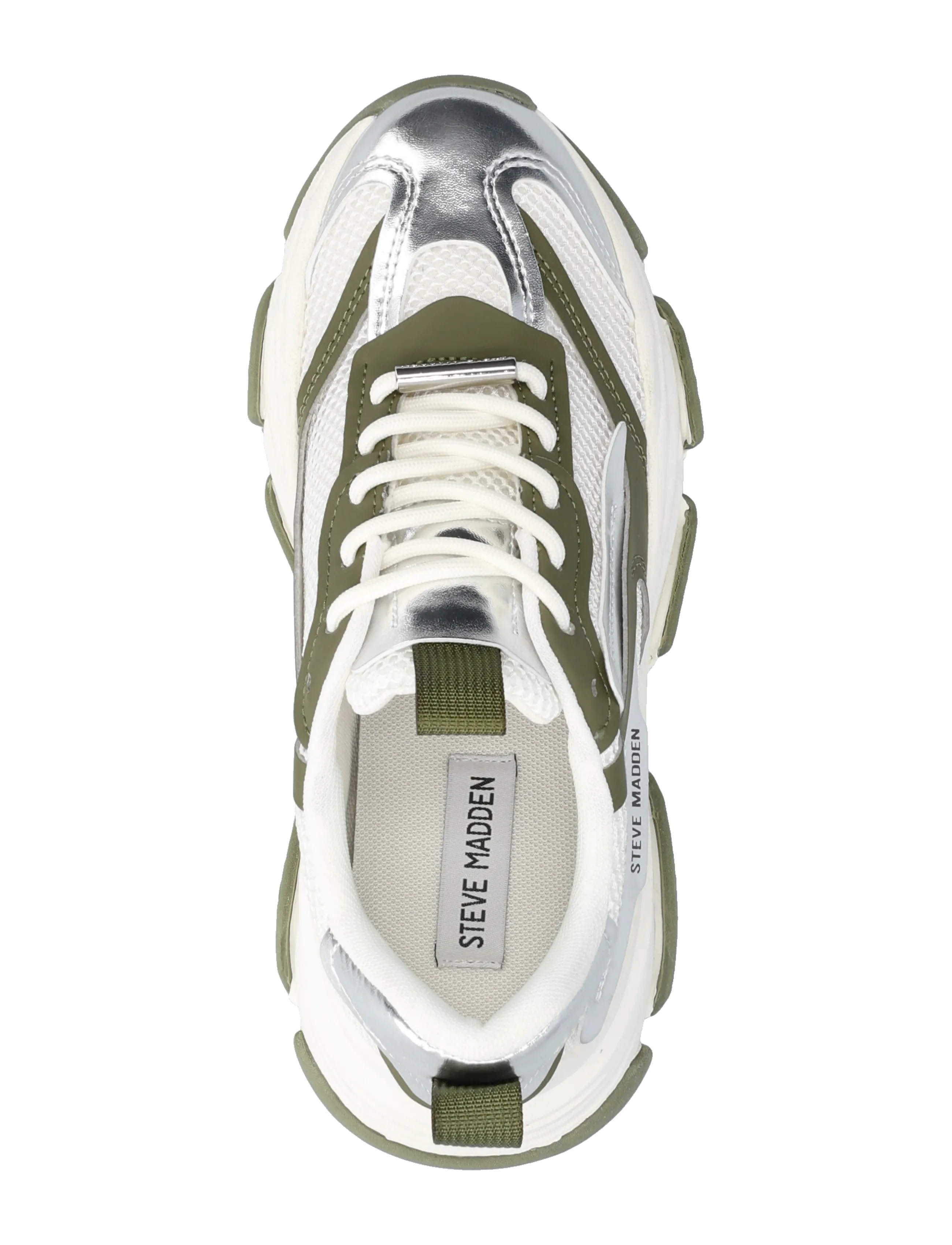 Steve Madden - Possession-E - chunky sneakers - olive / silver - 3