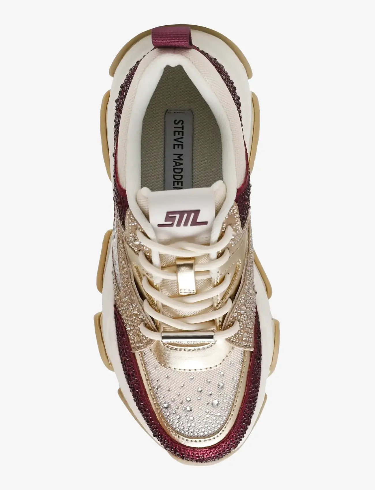 Steve Madden - Privy - paksu tallaga tossud - cherry lacq / gold - 5