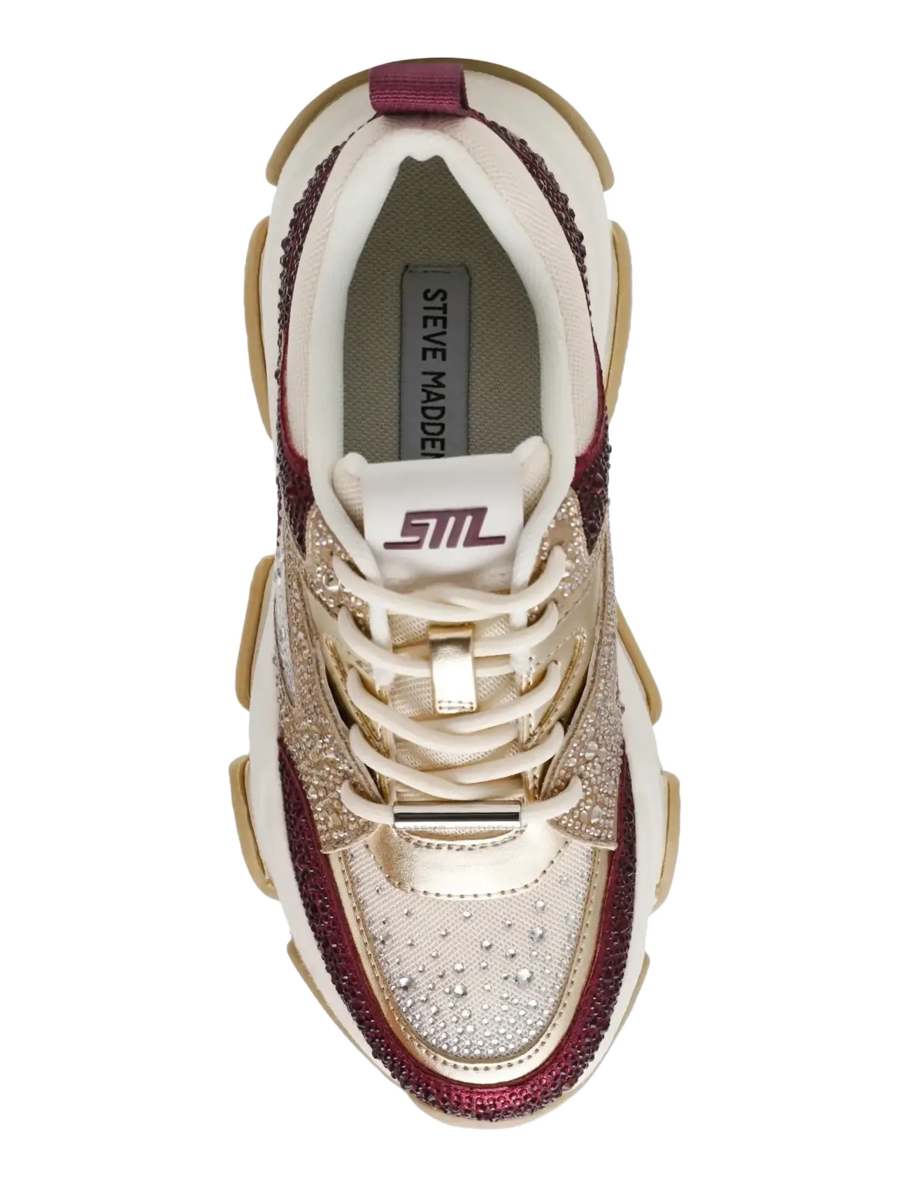 Steve Madden - Privy - paksu tallaga tossud - cherry lacq / gold - 5