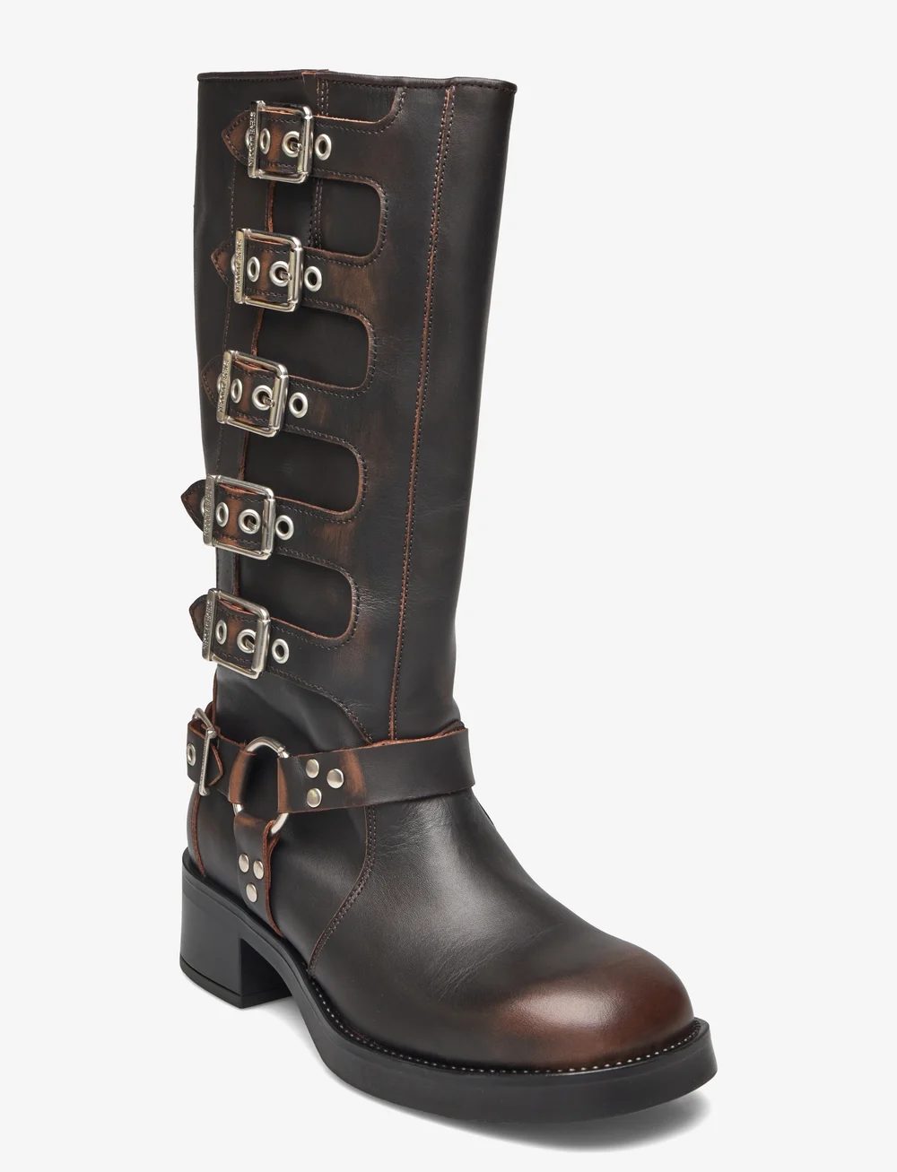 Steve Madden - Battle - knee high boots - brown leather - 0