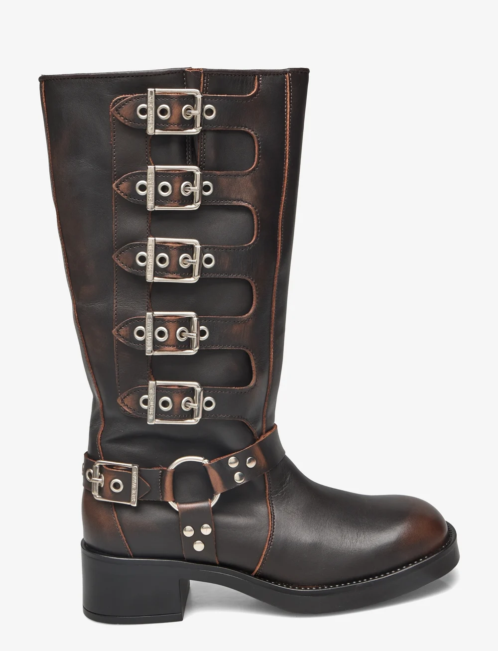 Steve Madden - Battle - pika säärega saapad - brown leather - 1