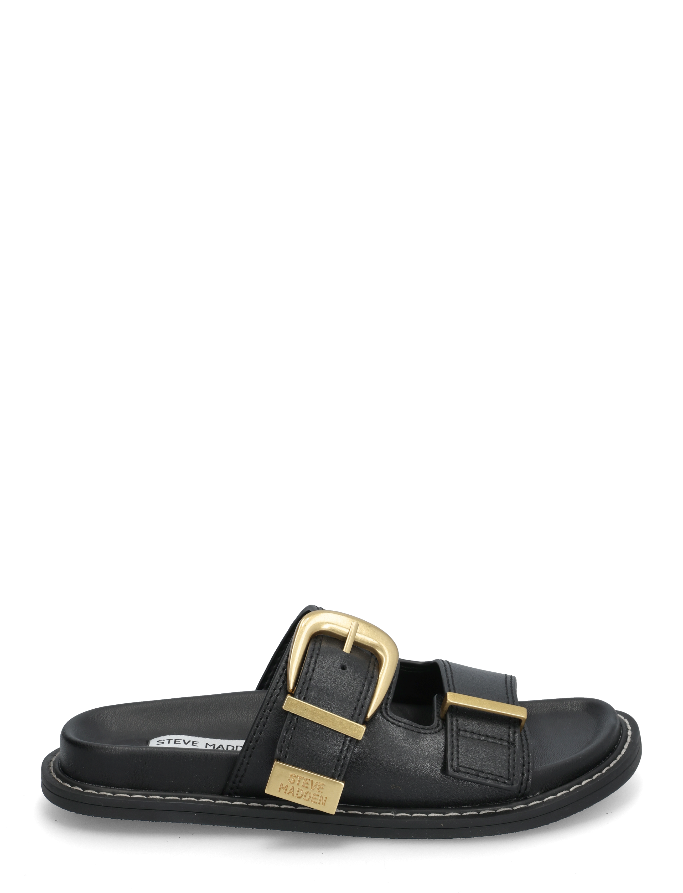 Steve Madden - Arch-E Slides - blk action leather - 1