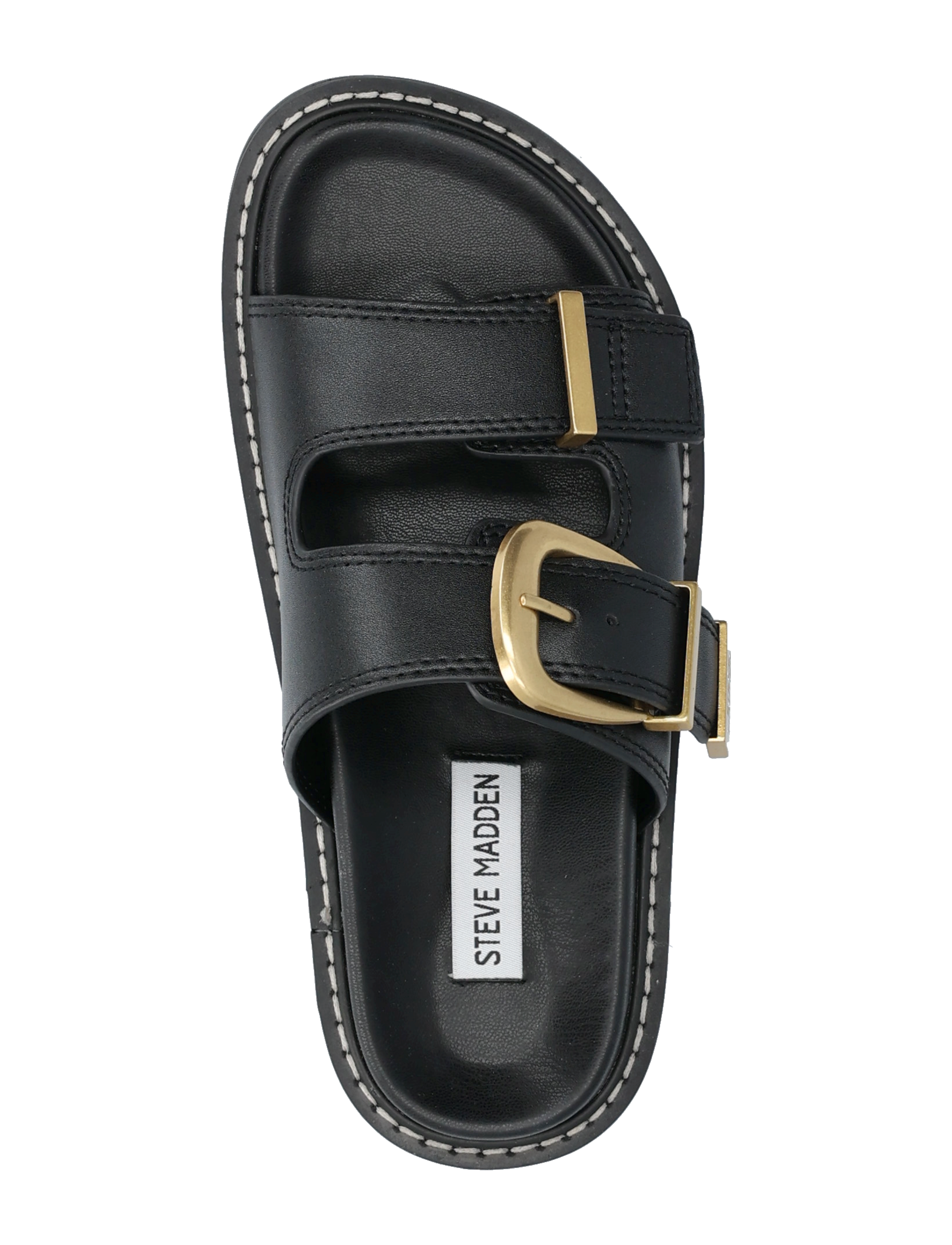 Steve Madden - Arch-E Slides - blk action leather - 3