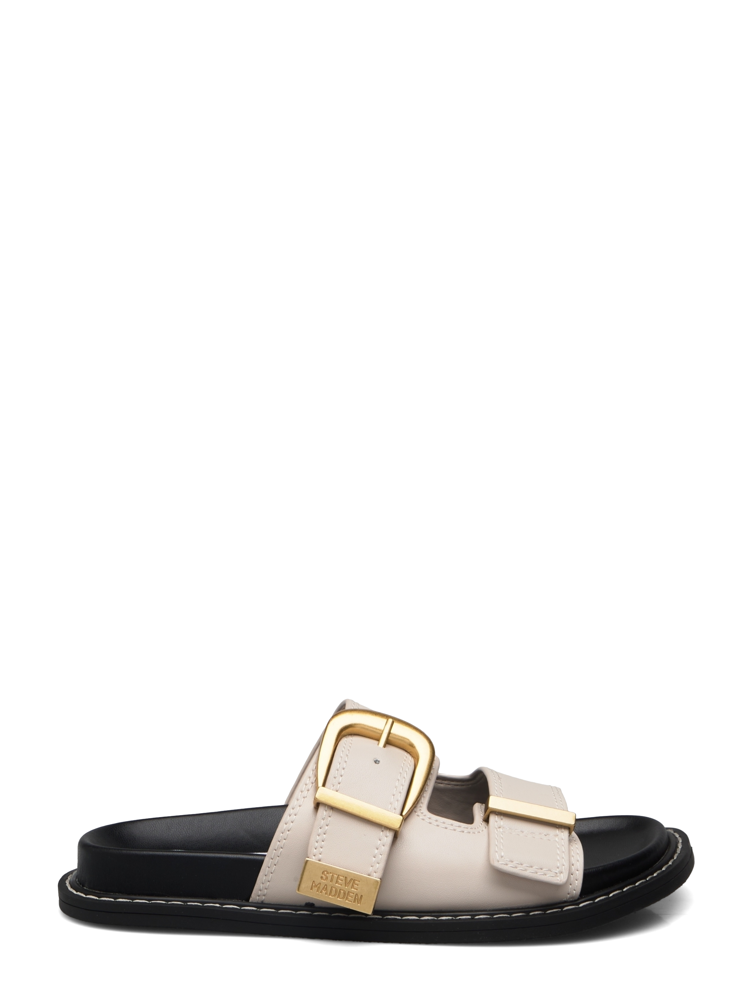 Steve Madden - Arch-E Slides - flache sandalen - bone action leather - 1