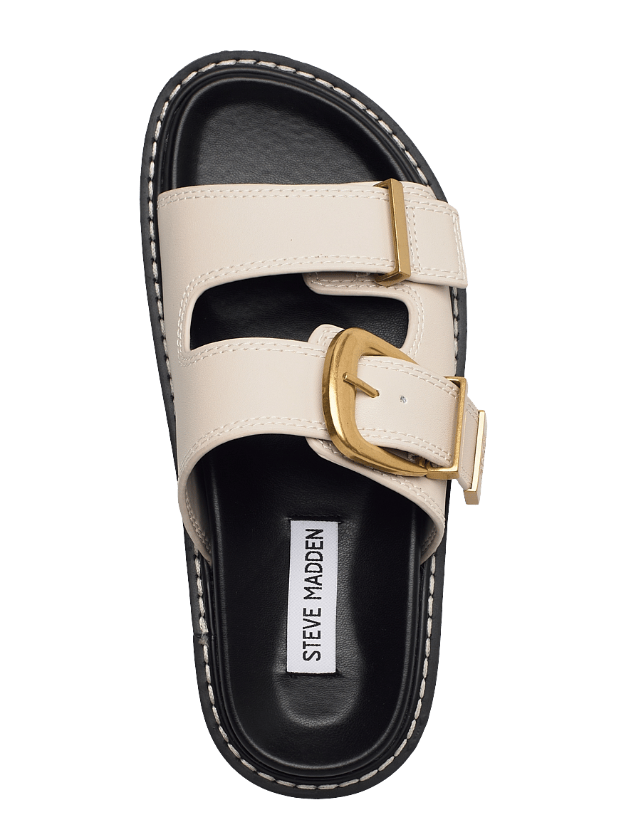 Steve Madden - Arch-E Slides - flache sandalen - bone action leather - 3