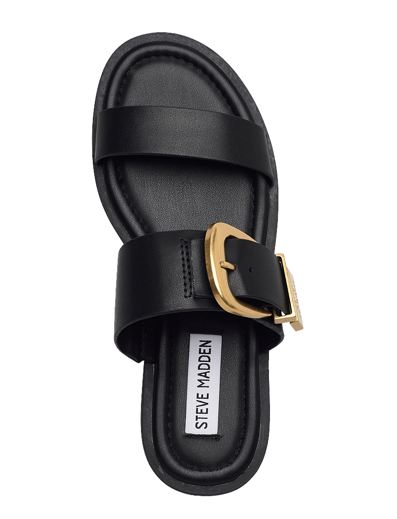 Steve Madden - Strider-E sandal - flache sandalen - black leather - 3