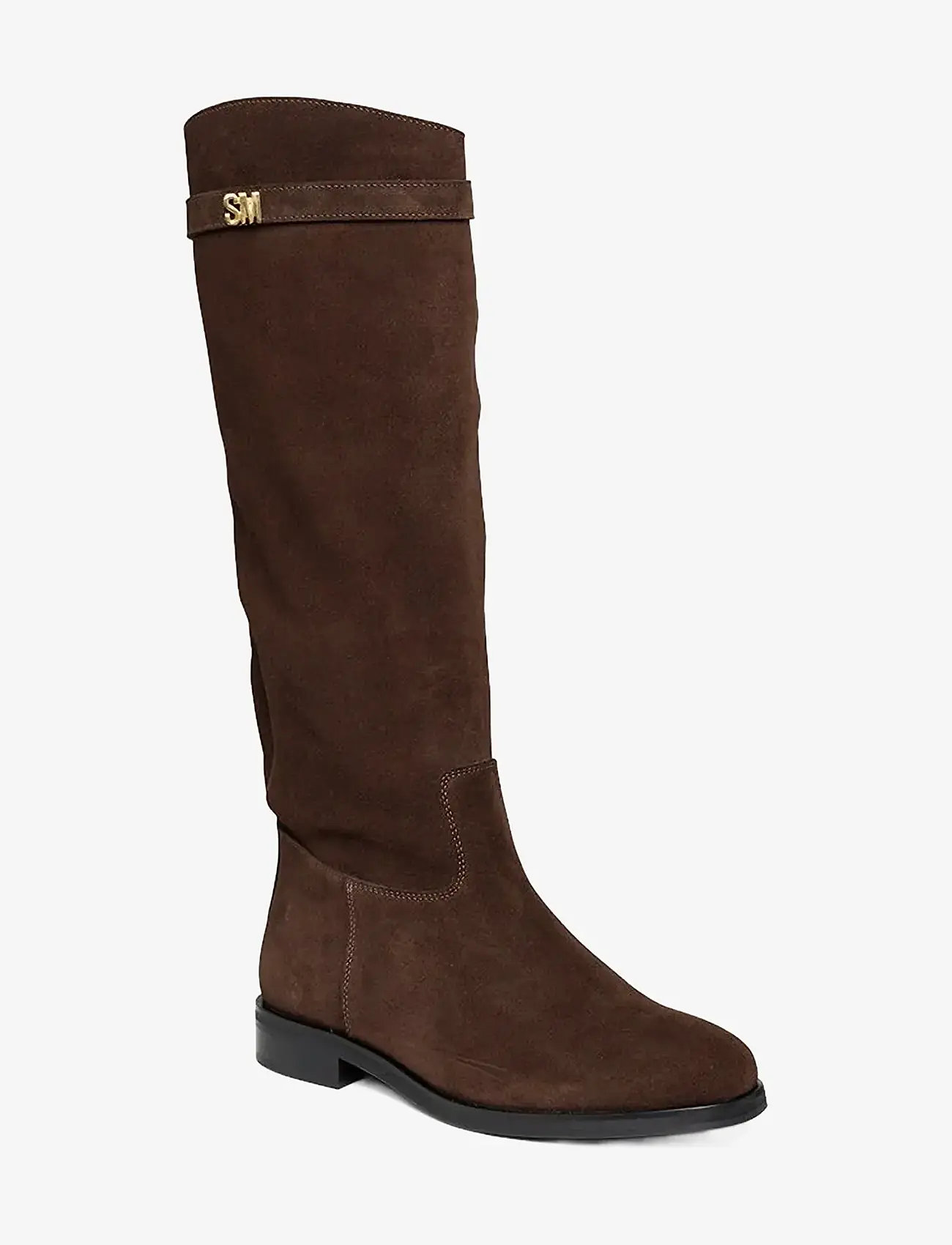 Steve Madden - Novi - knähöga stövlar - drk brn suede - 0