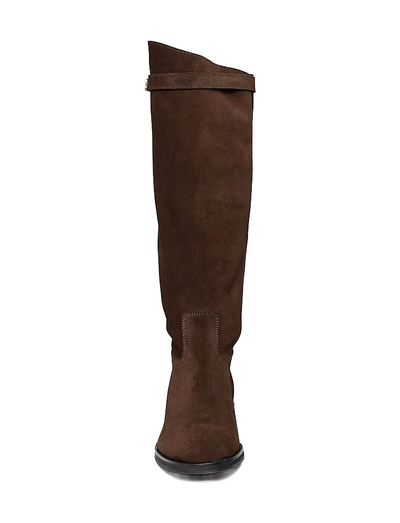 Steve Madden - Novi - knähöga stövlar - drk brn suede - 2