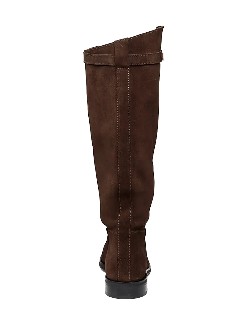 Steve Madden - Novi - knähöga stövlar - drk brn suede - 3