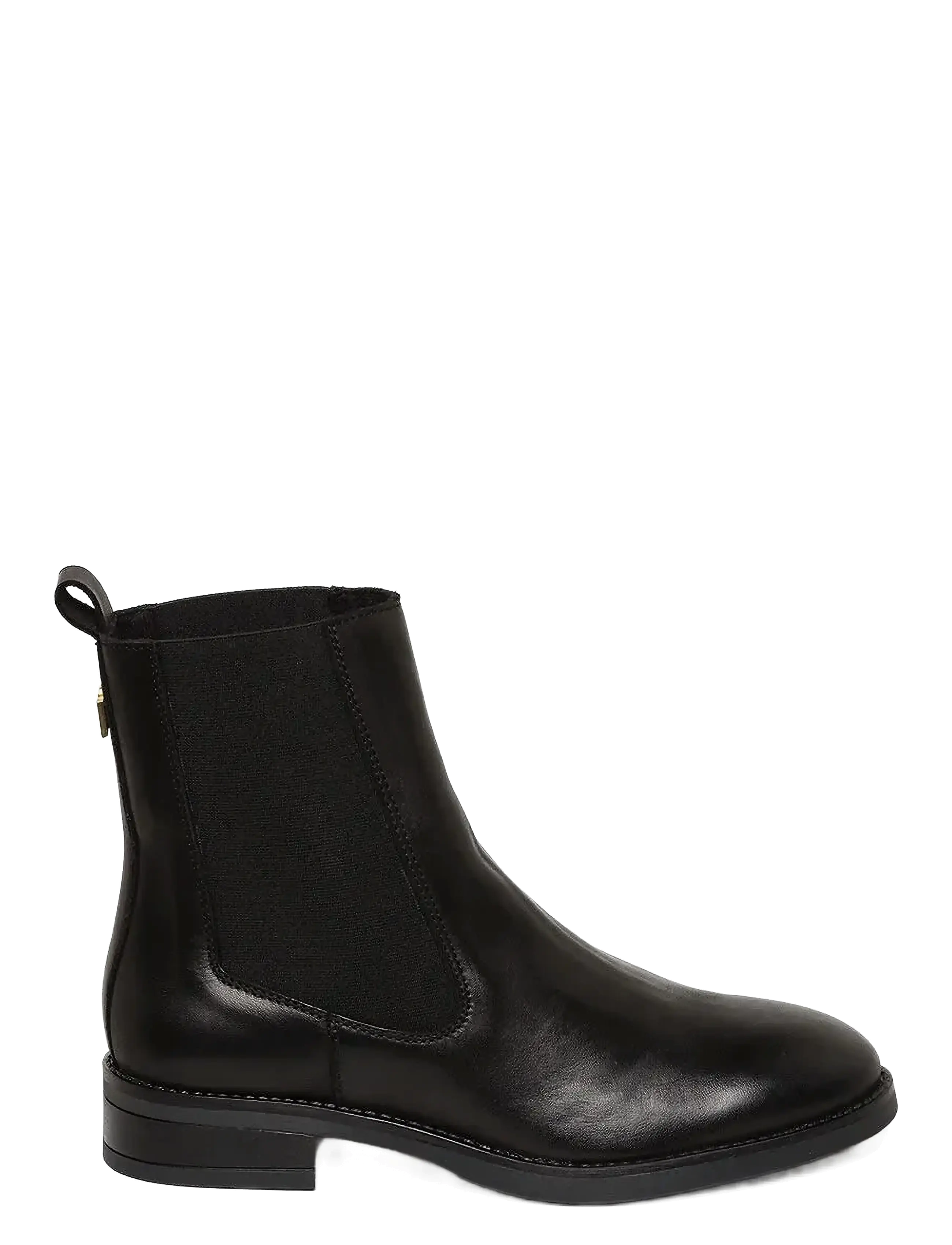 Steve Madden - Valera - flade ankelstøvler - black leather - 1