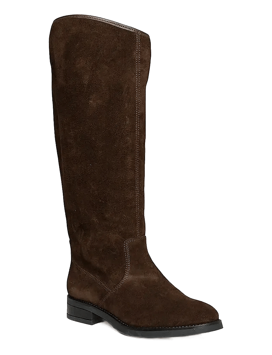 Steve Madden - Vlora - pika säärega saapad - brown suede - 0