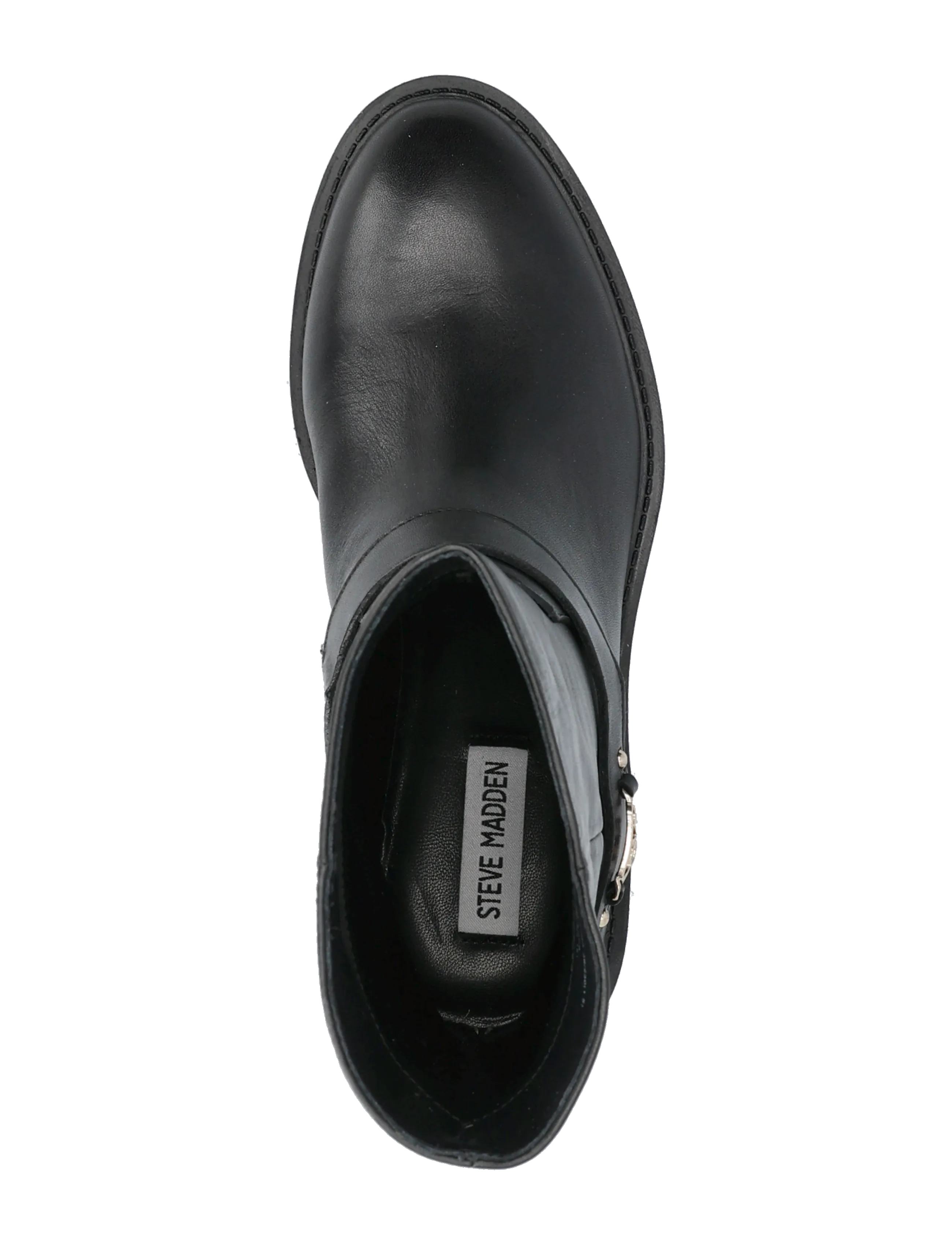 Steve Madden - Loophole - flade ankelstøvler - black leat - 3