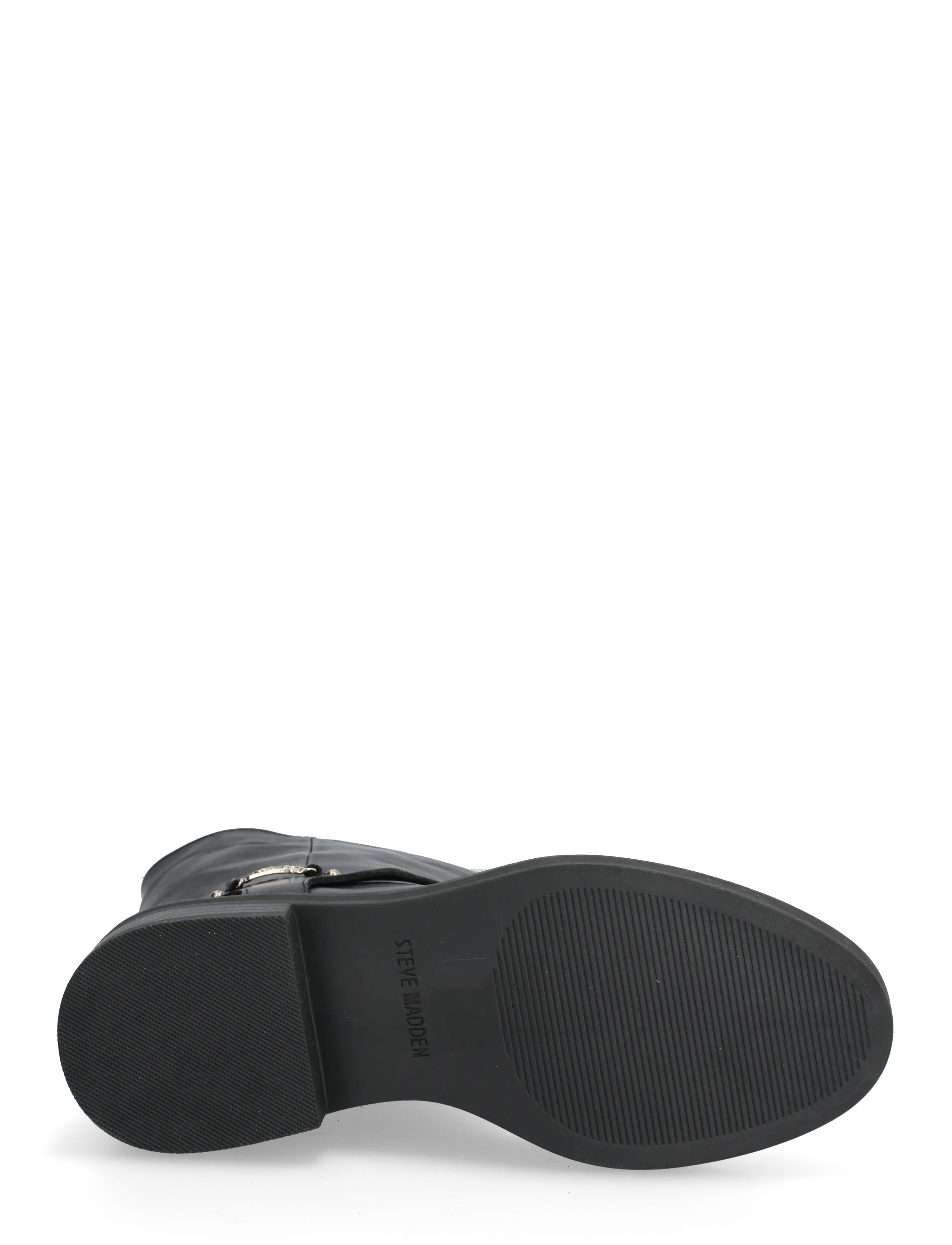 Steve Madden - Loophole - flade ankelstøvler - black leat - 4