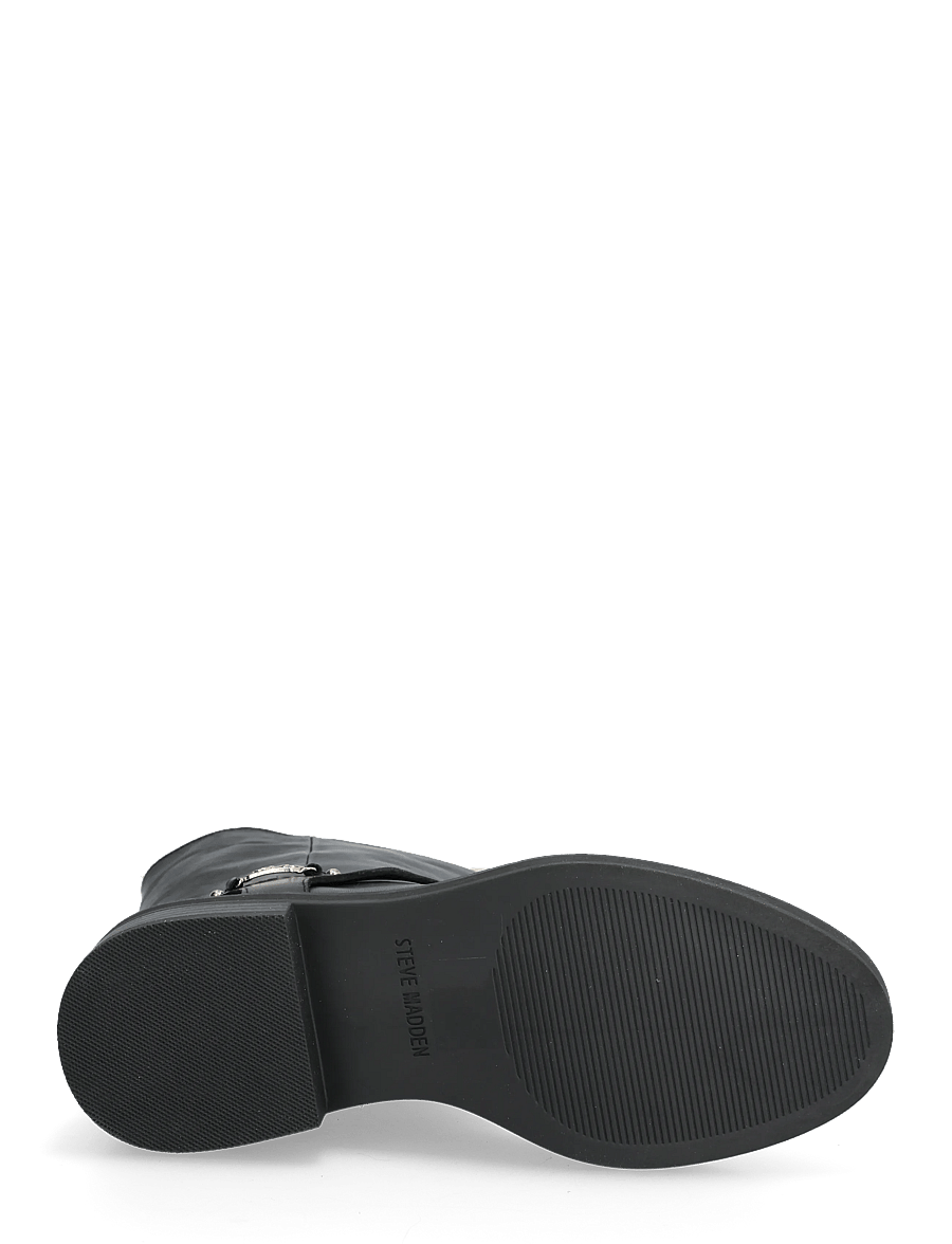 Steve Madden - Loophole - flade ankelstøvler - black leat - 4