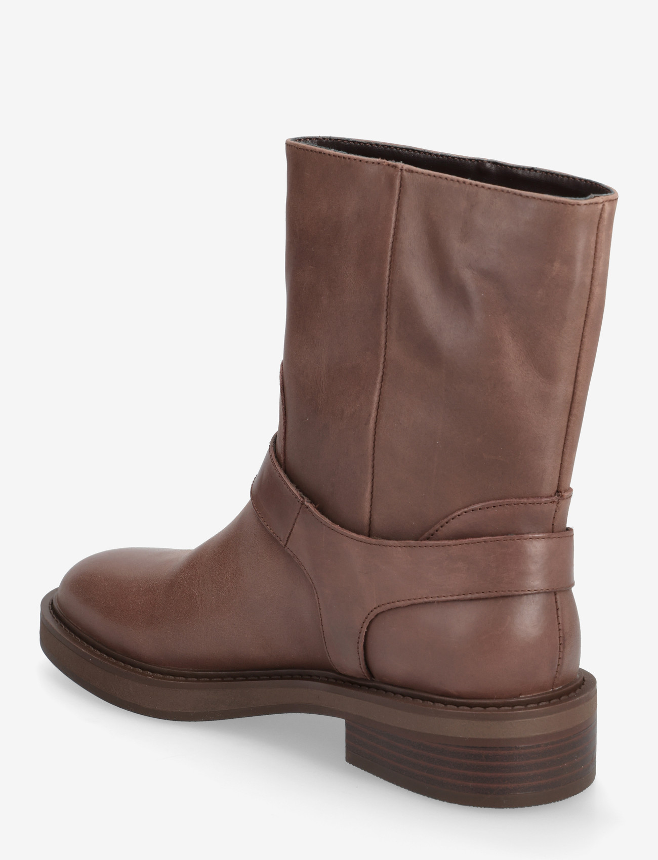 Steve Madden - Loophole - tasapohjaiset nilkkurit - brown leat - 2