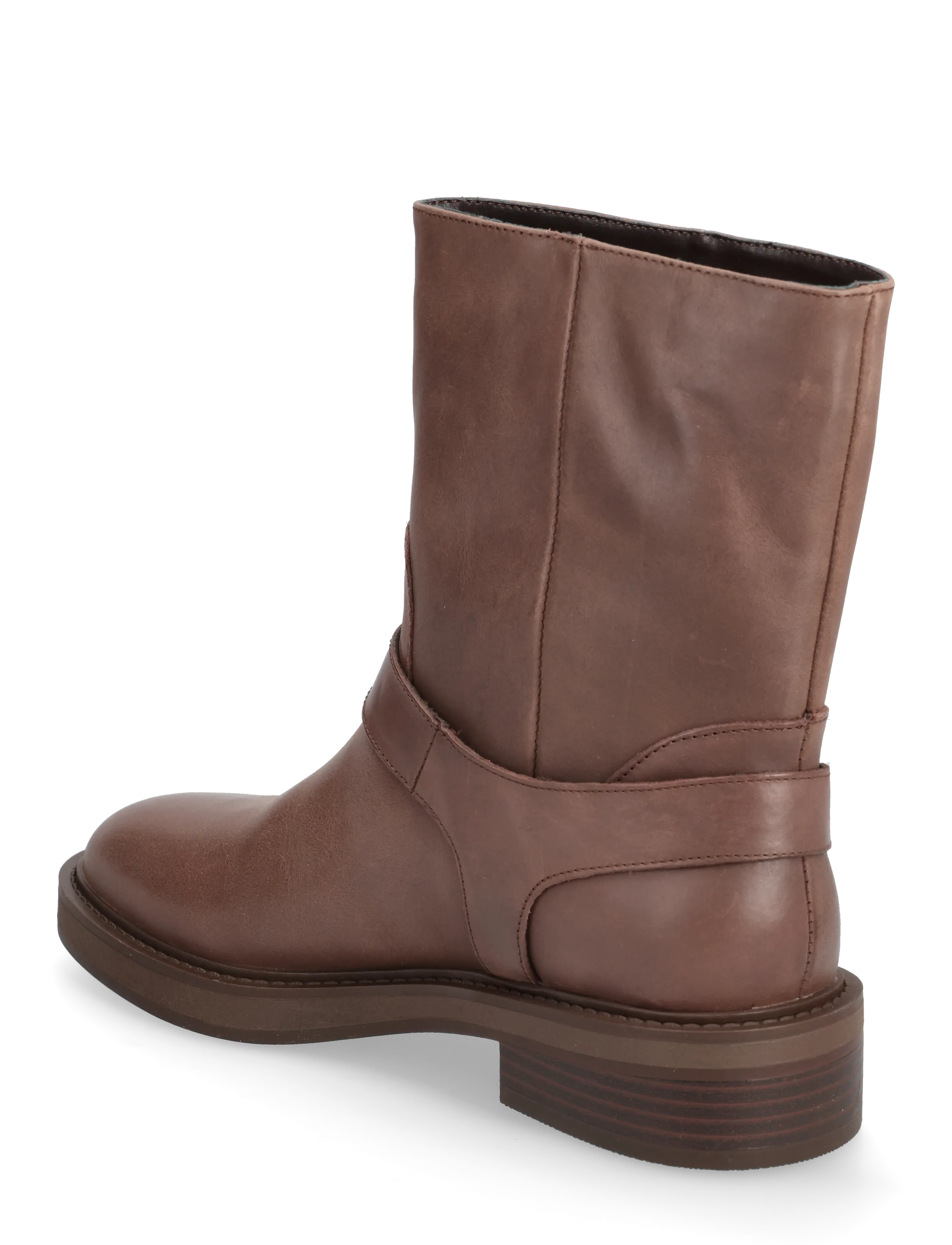 Steve Madden - Loophole - flade ankelstøvler - brown leat - 2