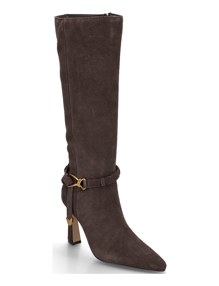 Steve Madden - Sirrens - põlveni saapad - brown sued - 0