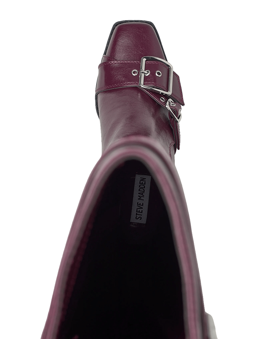 Steve Madden - Z-Town - knähöga stövlar - dk cherry lacq - 3