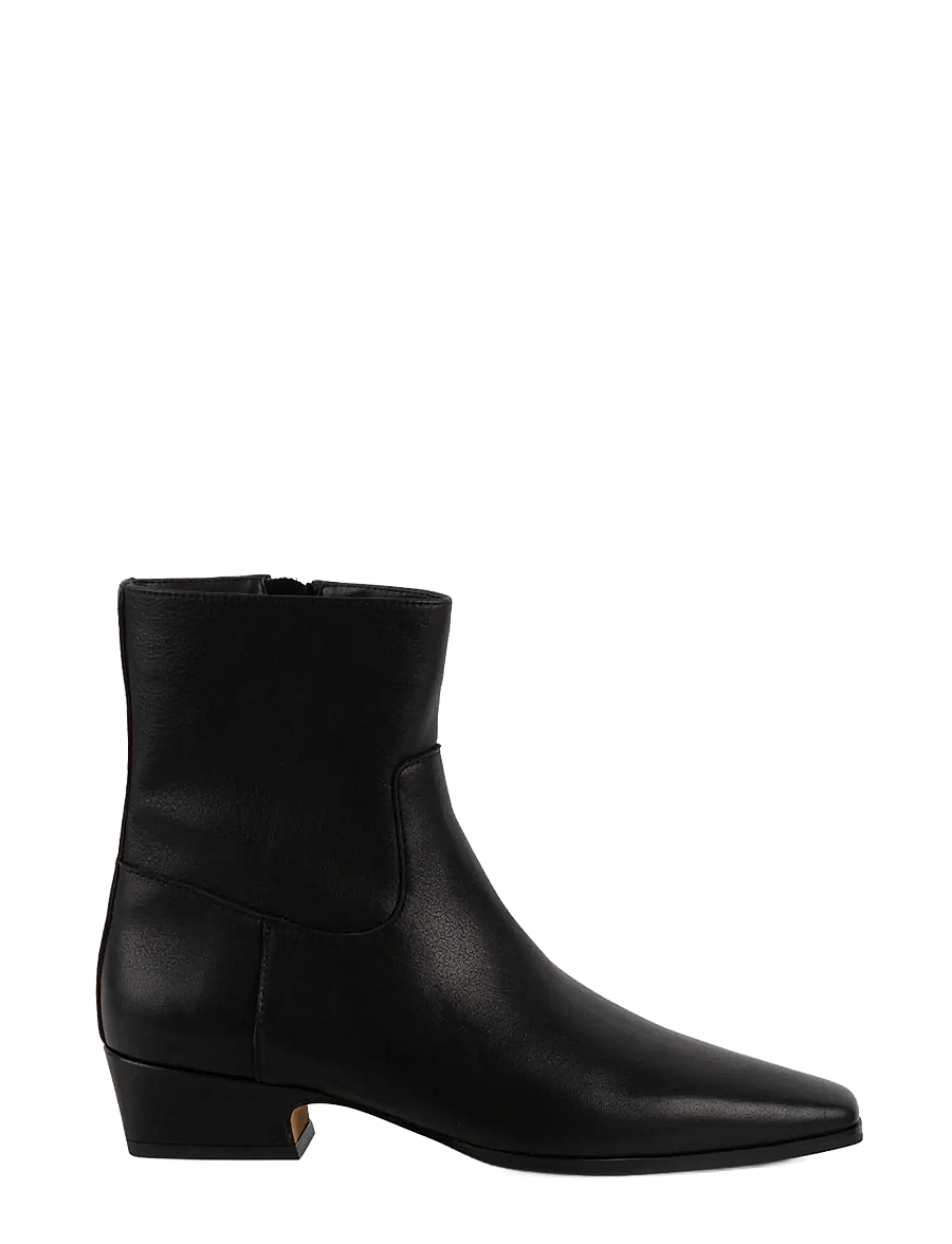 Steve Madden - Dusty - heeled ankle boots - black leather - 0