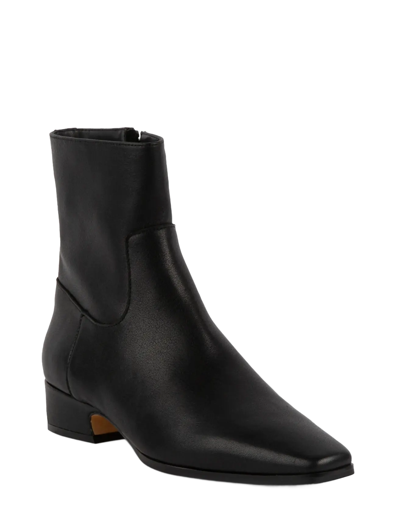 Steve Madden - Dusty - heeled ankle boots - black leather - 1