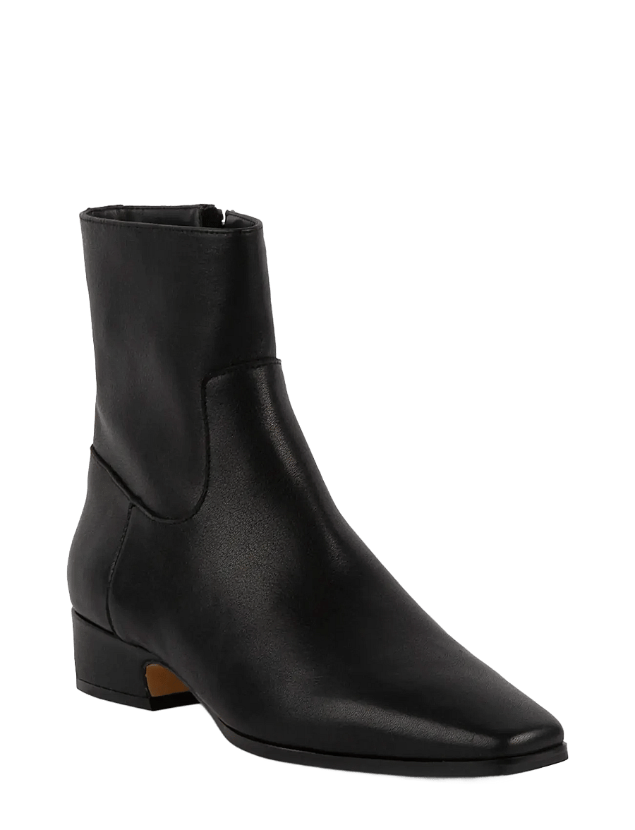 Steve Madden - Dusty - heeled ankle boots - black leather - 1