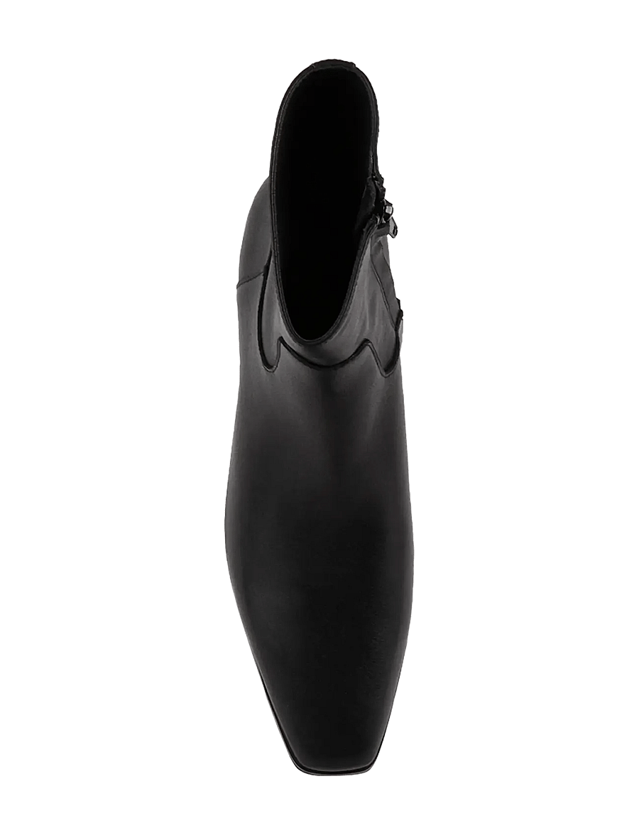 Steve Madden - Dusty - heeled ankle boots - black leather - 5