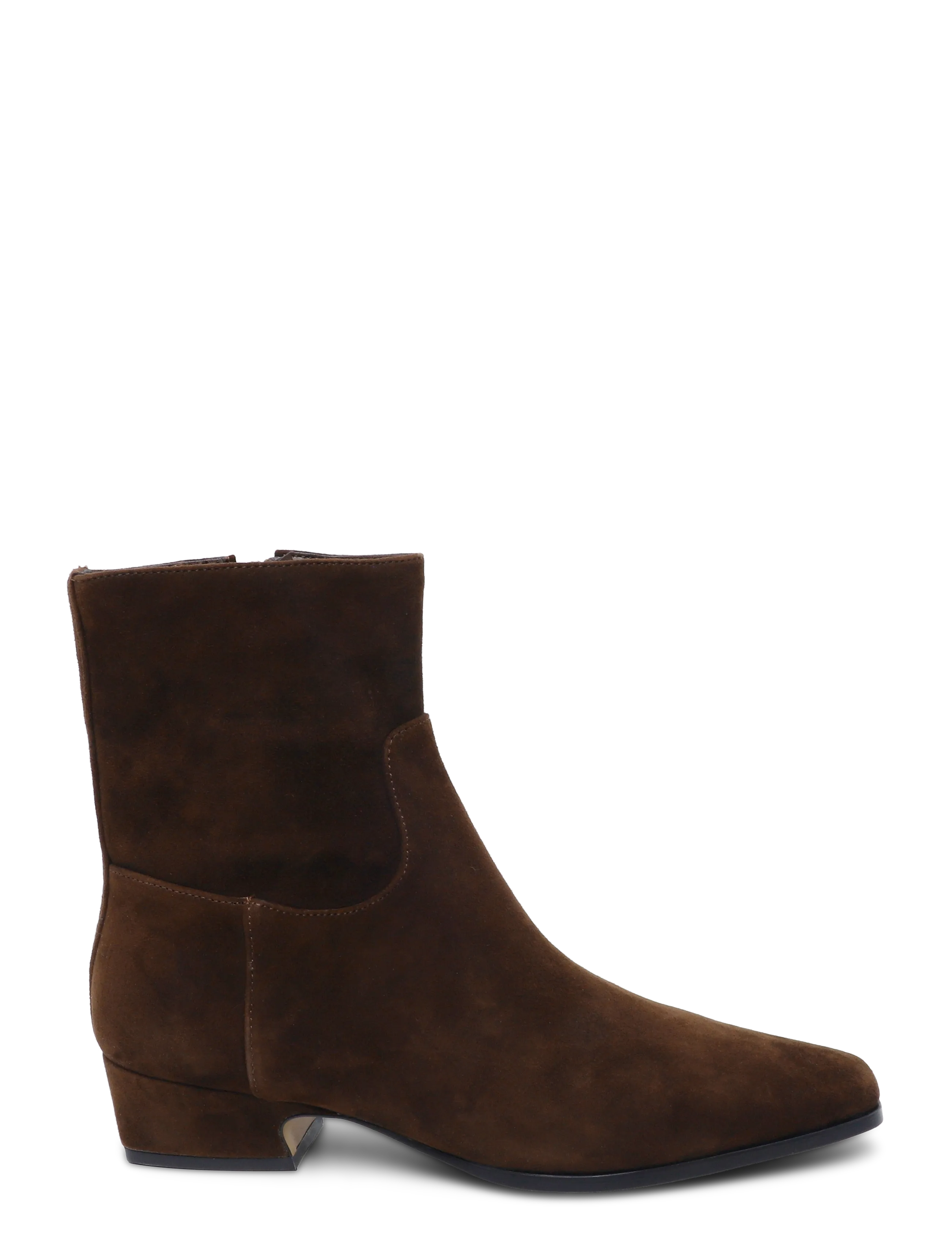 Steve Madden - Dusty - kontsaga poolsaapad - chocolate brown suede - 2