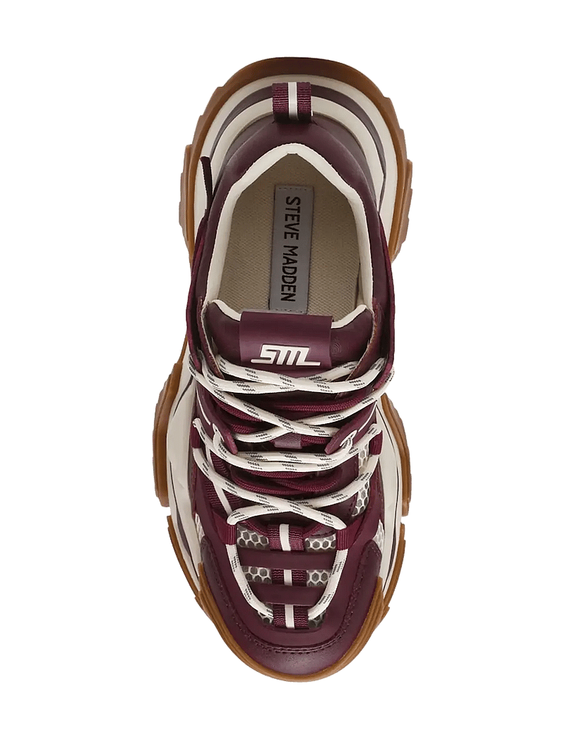 Steve Madden - Kingdom 2.0 - chunky sneakers - dk cherry lacq - 5