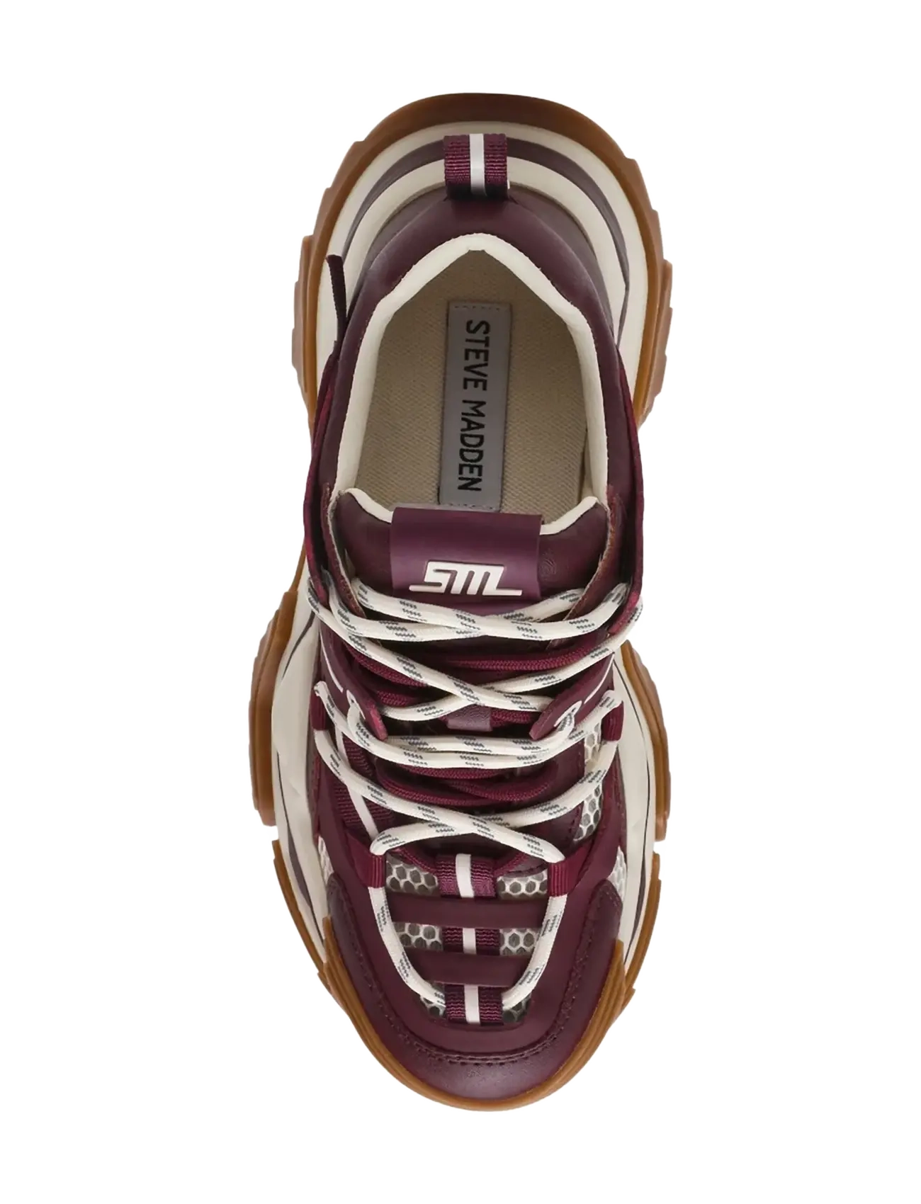 Steve Madden - Kingdom 2.0 - chunky sneakers - dk cherry lacq - 5