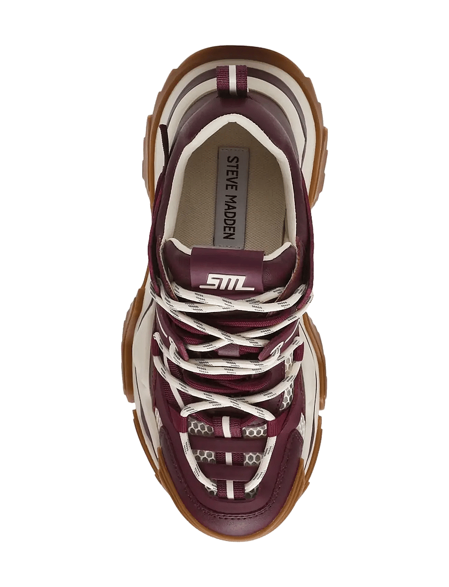 Steve Madden - Kingdom 2.0 - chunky sneakers - dk cherry lacq - 5