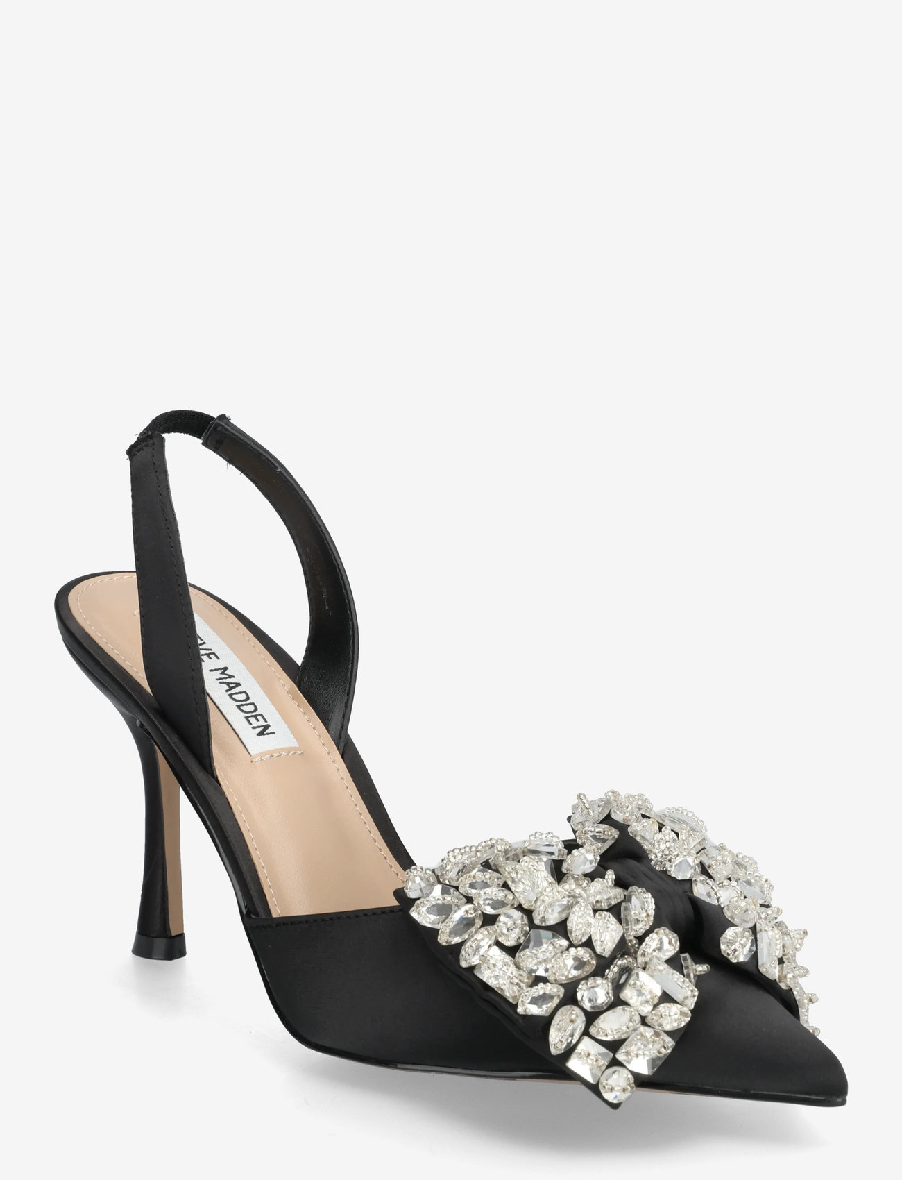 Steve Madden - Lovie - heeled slingbacks - blk satin - 0