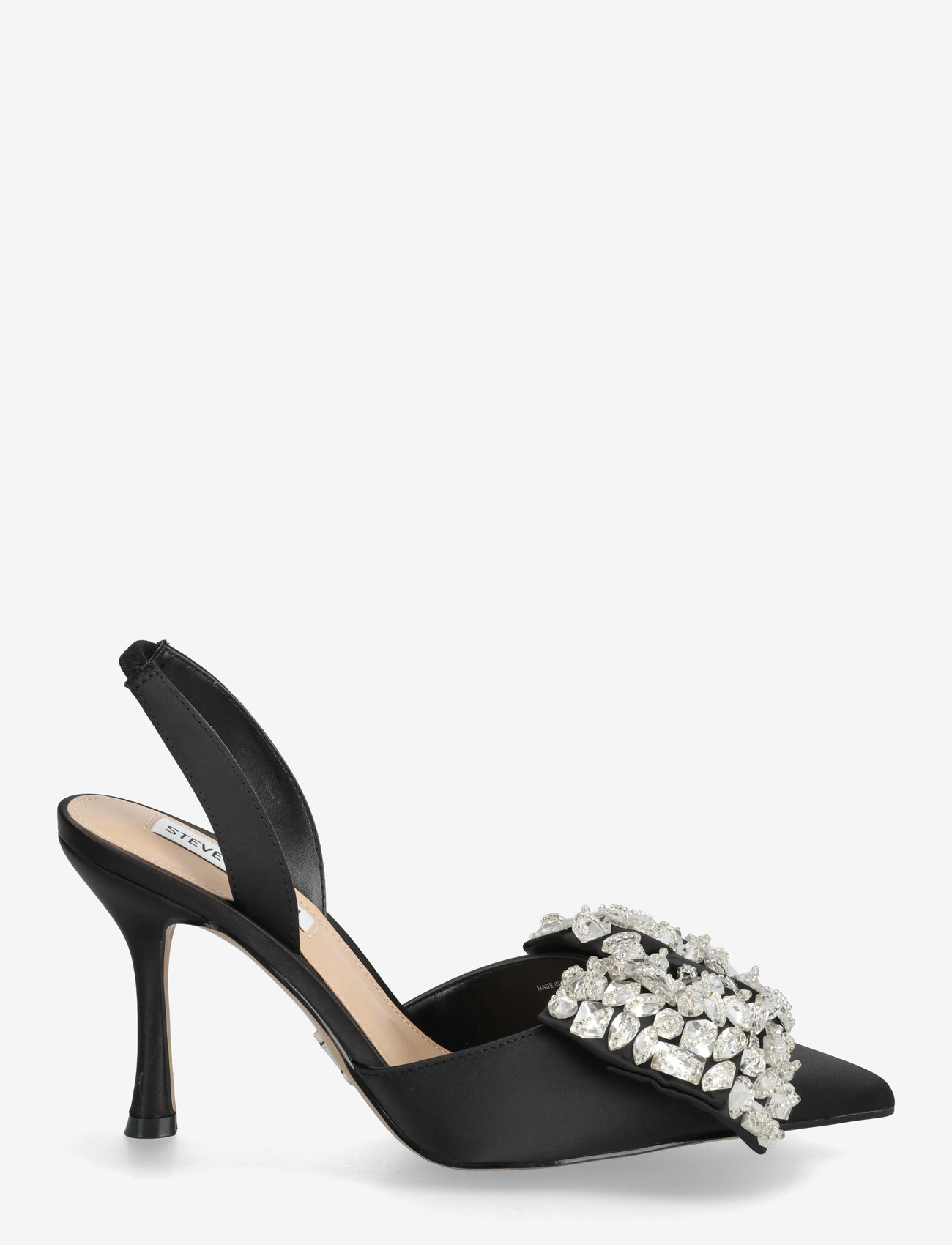 Steve Madden - Lovie - heeled slingbacks - blk satin - 1